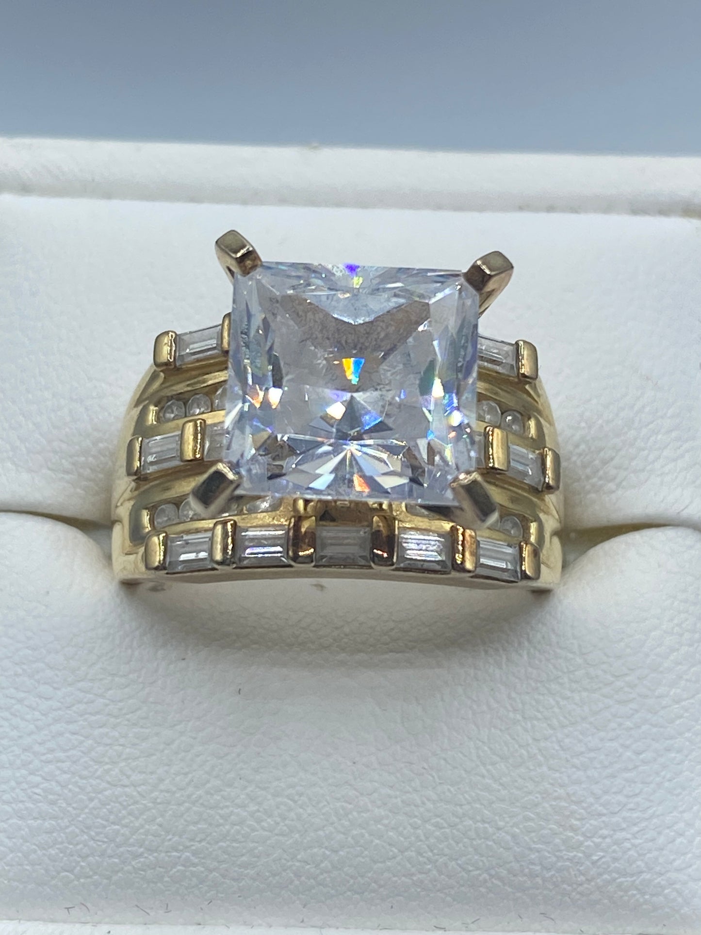Ross Simmons CZ Vermeil Sterling Silver Ring