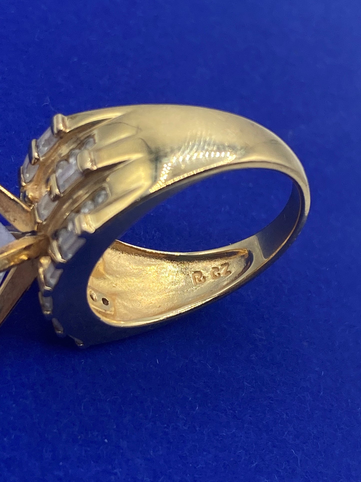 Ross Simmons CZ Vermeil Sterling Silver Ring