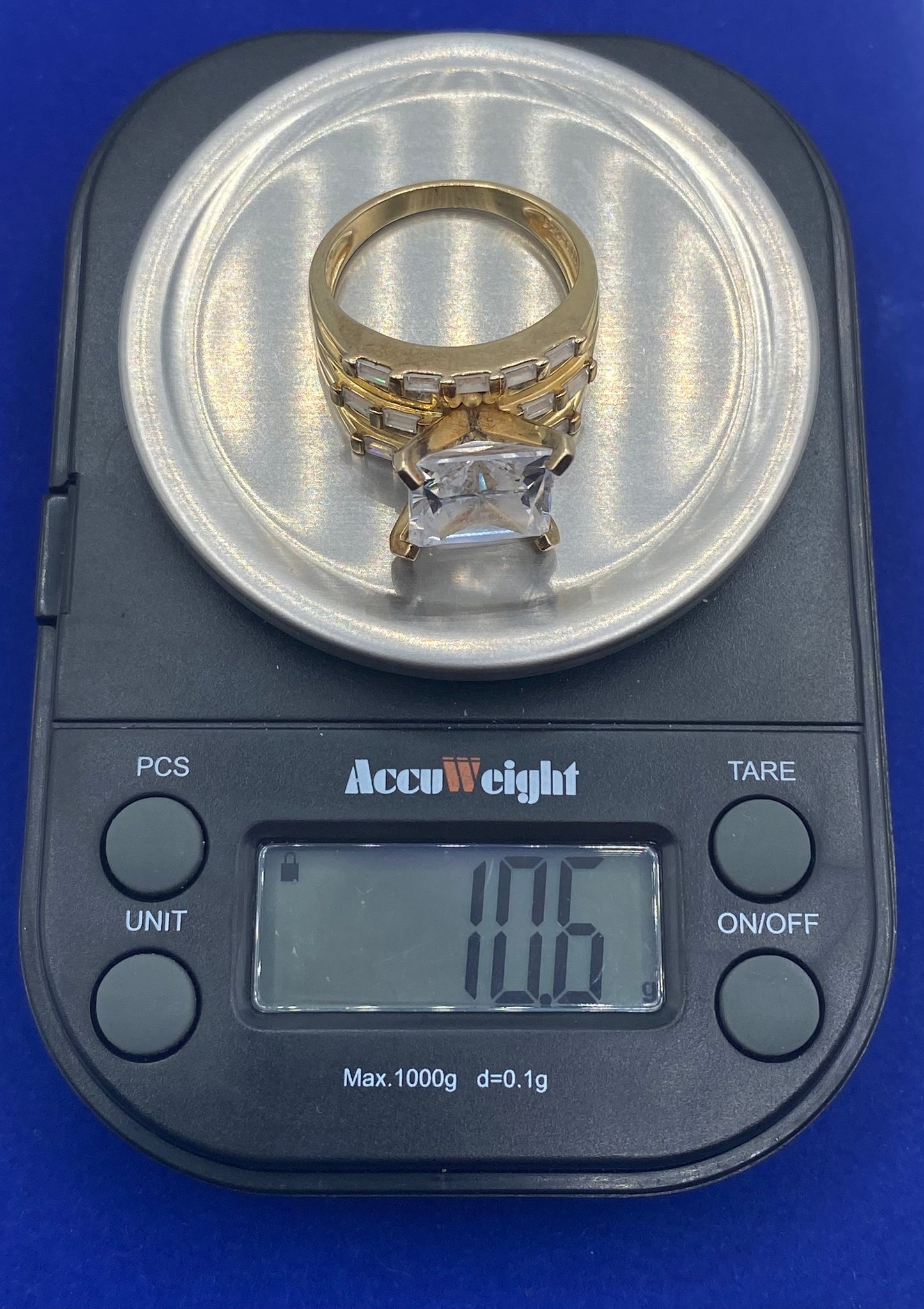 Ross Simmons CZ Vermeil Sterling Silver Ring