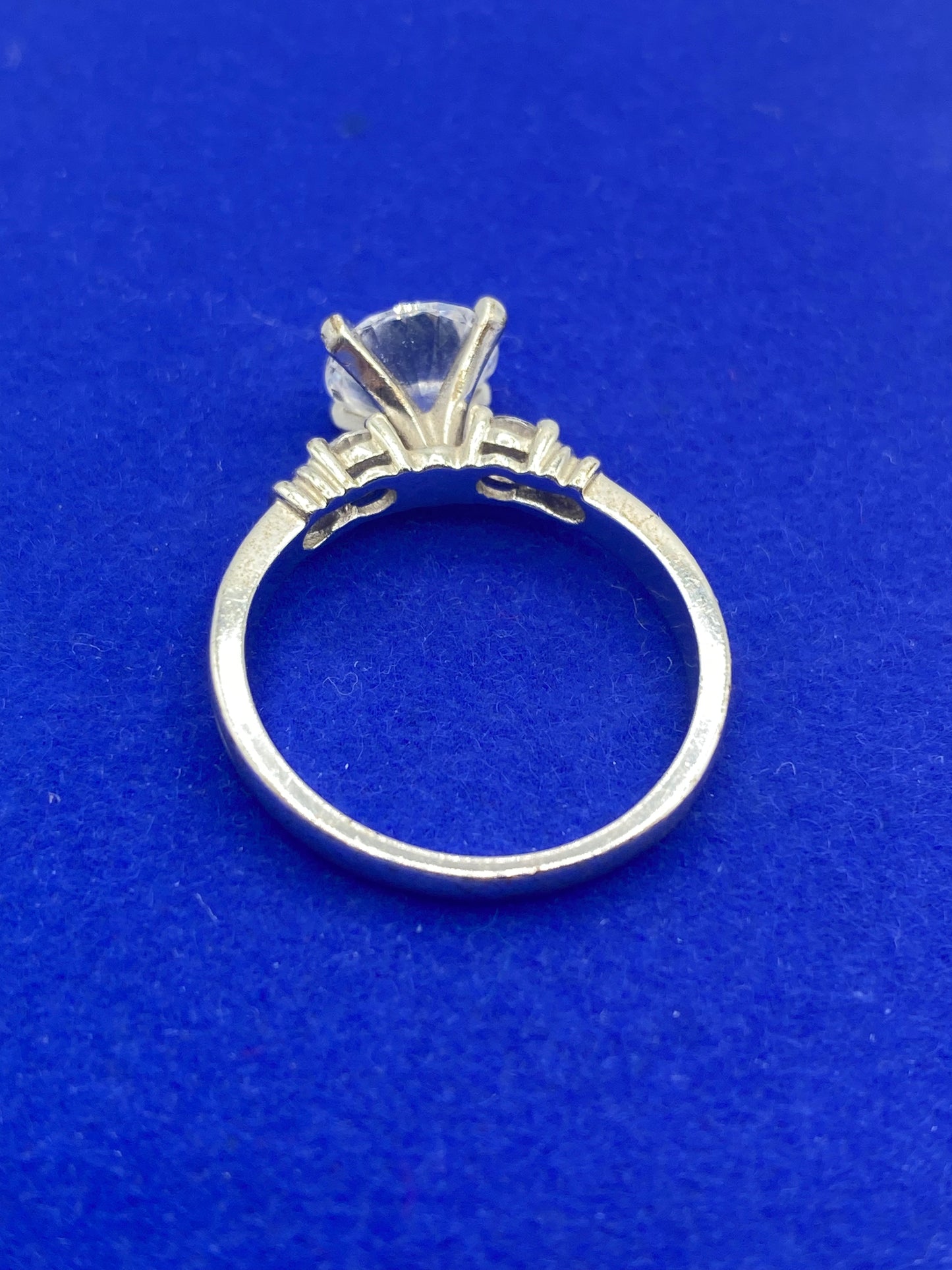 Sterling Silver DQ CZ Ring