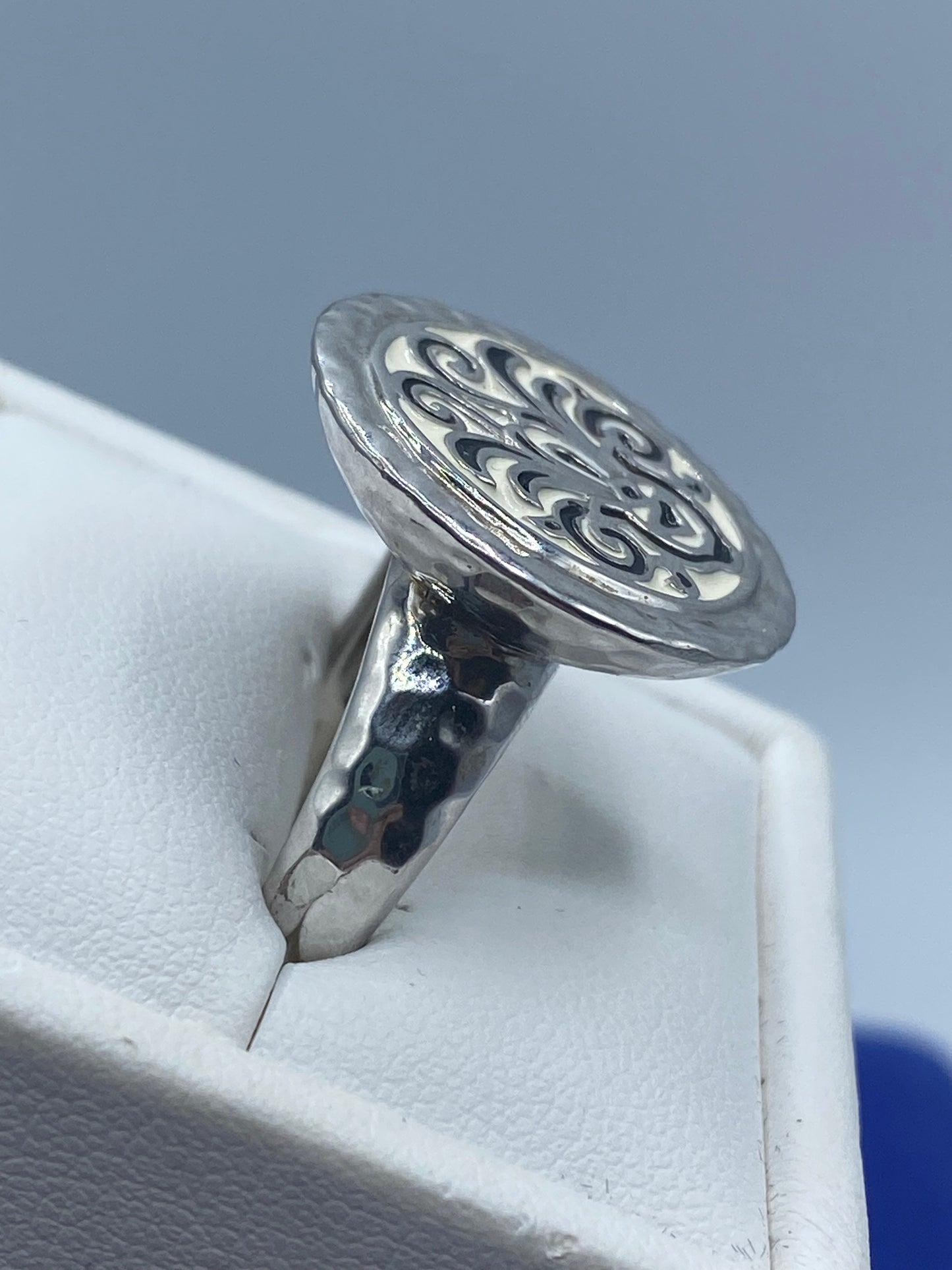 Ross Simmons Hammered Sterling Silver Ring