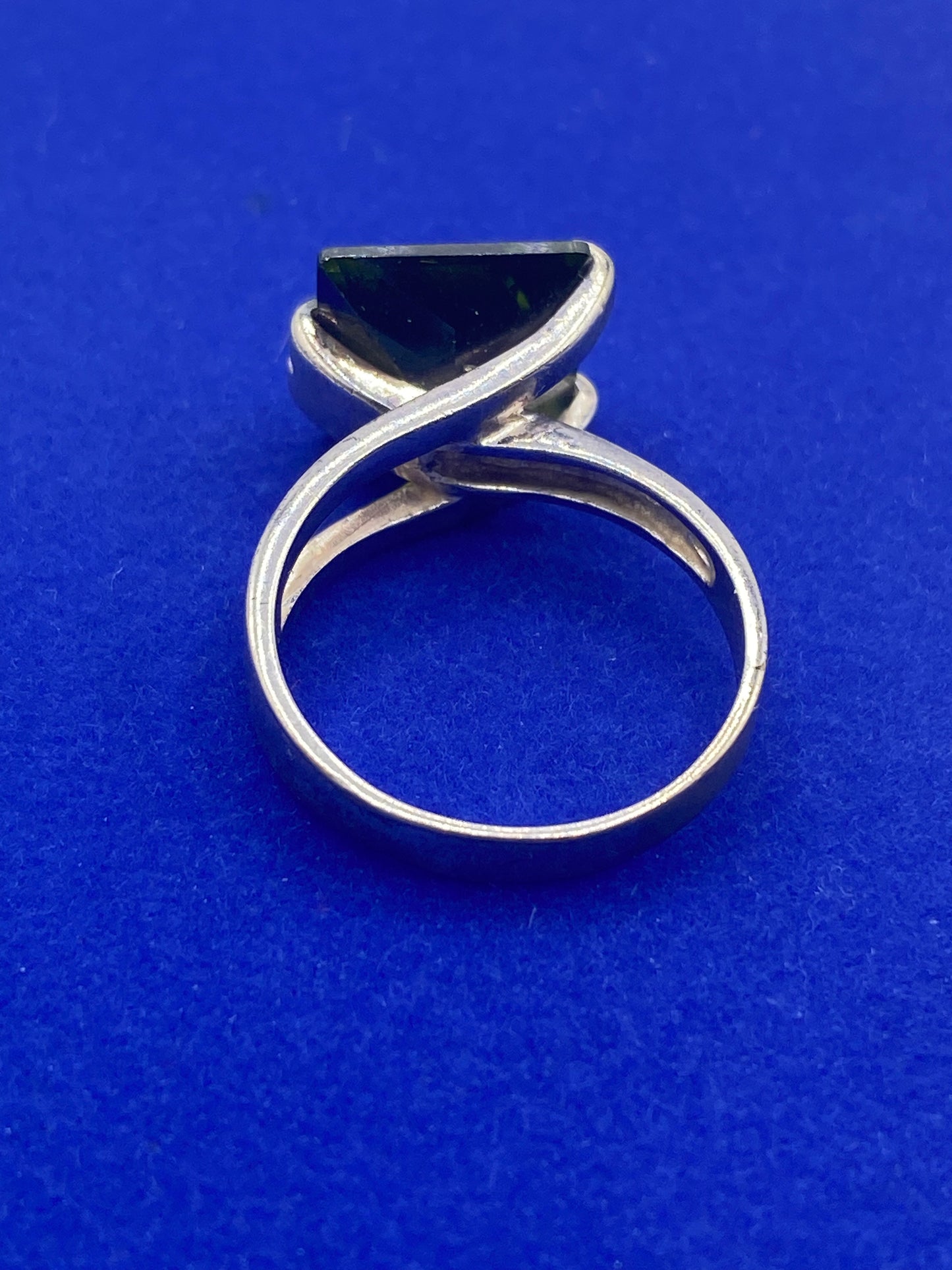 Sterling Silver Green CZ Ring