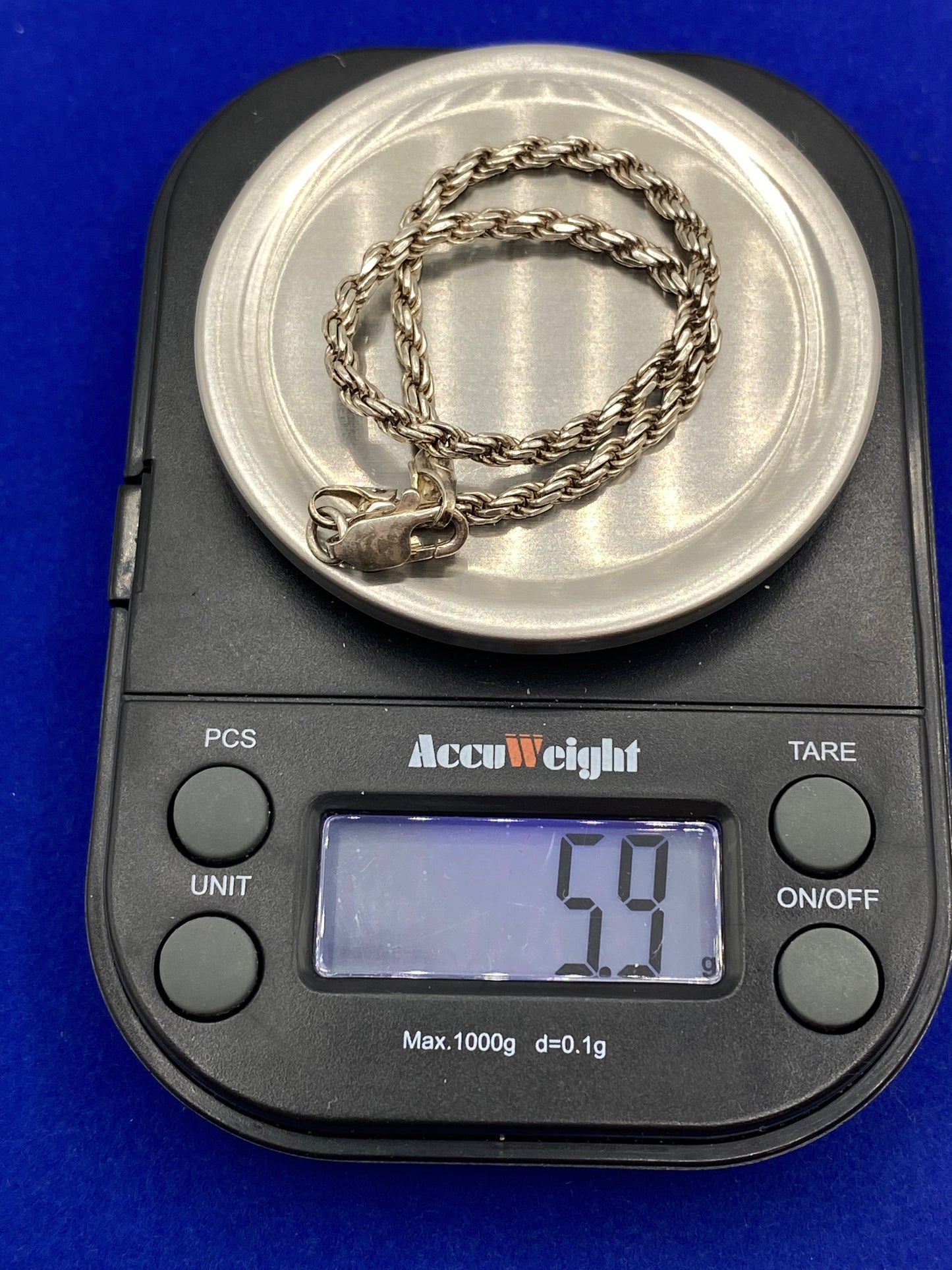 Sterling Silver Rope Bracelet