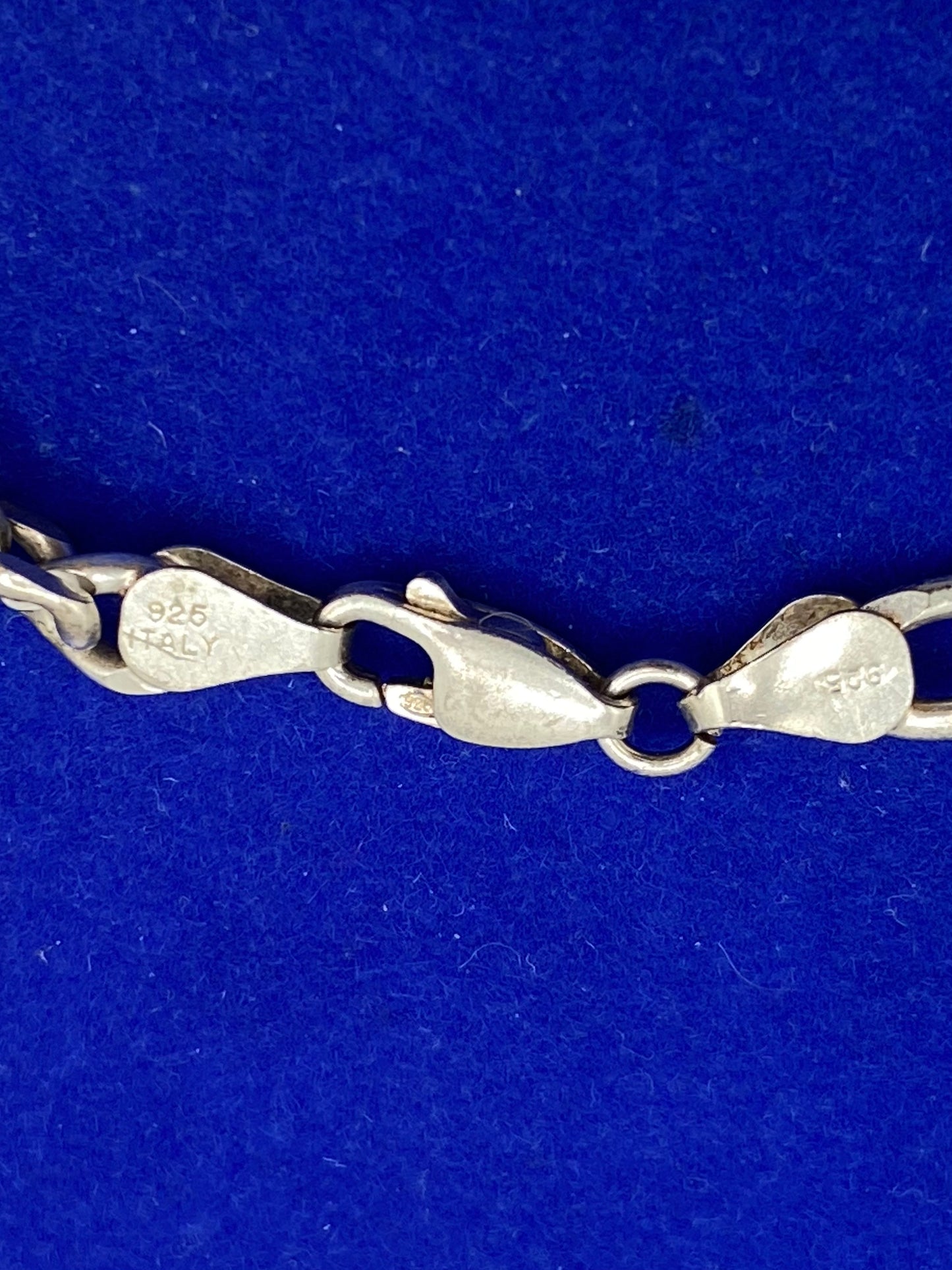 Sterling Silver Figaro Chain Bracelet