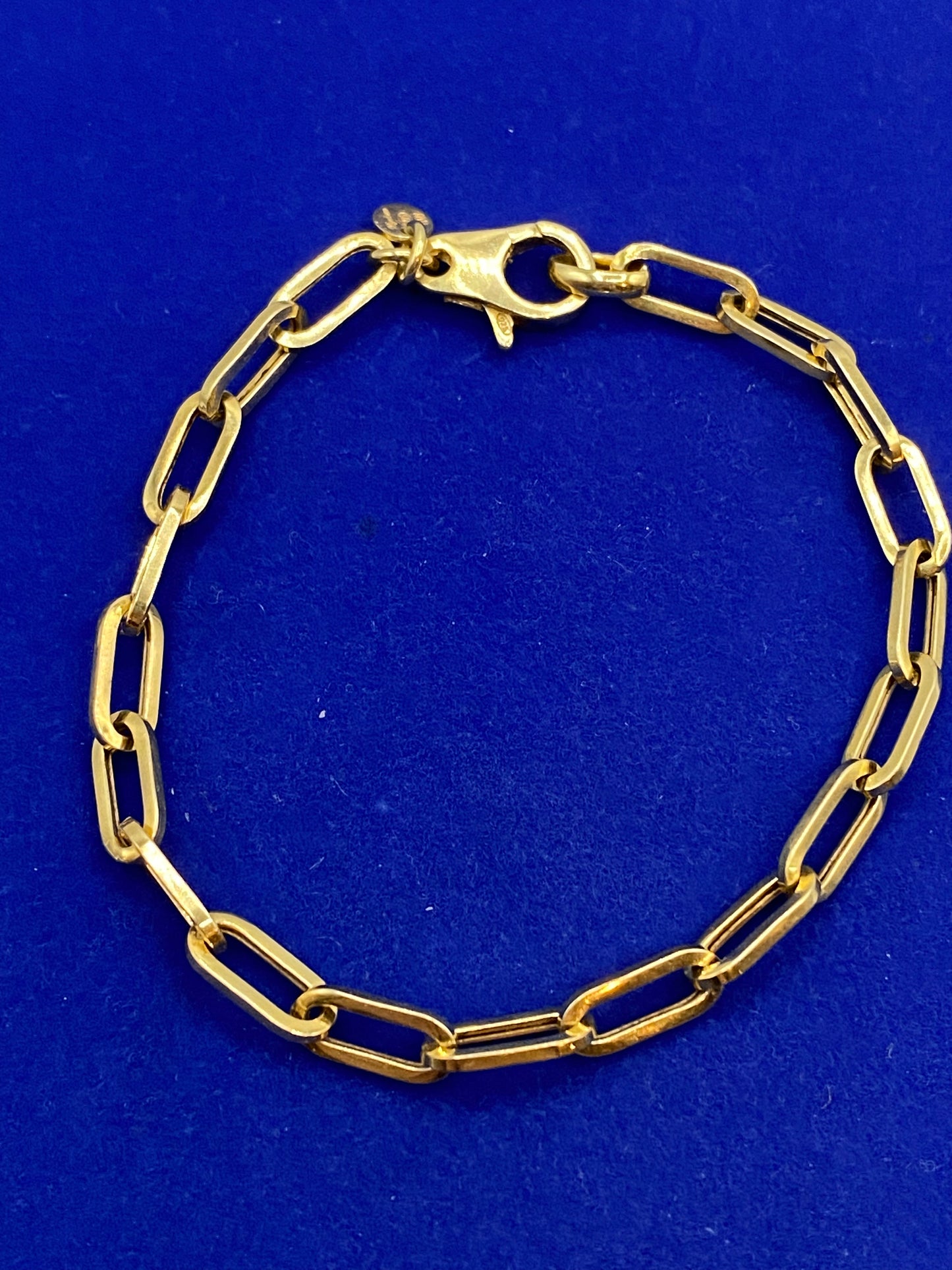 Sterling Silver Vermeil Paperclip Chain Bracelet