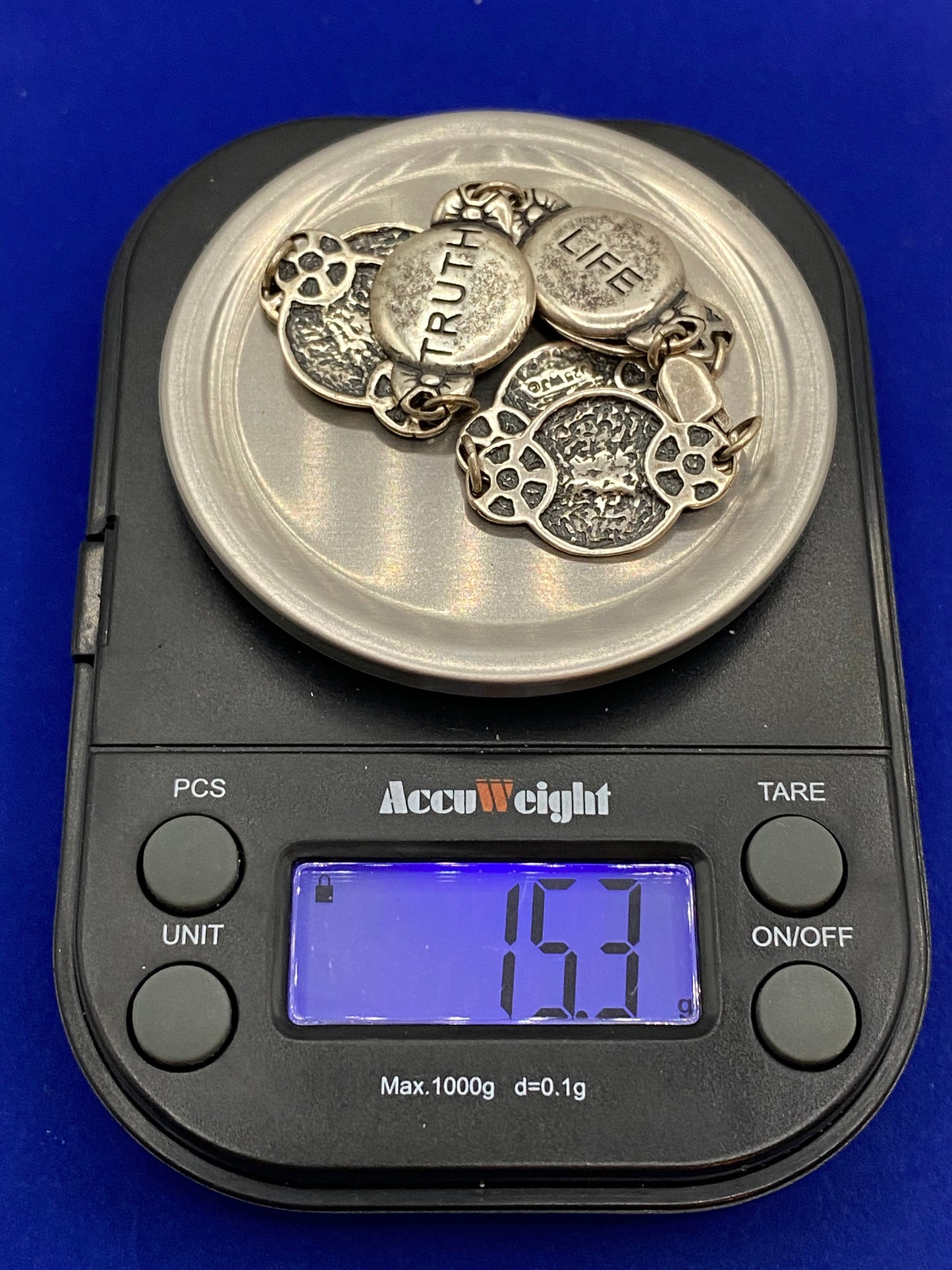 W.J. Waldeck Johnson Sterling Silver Inspirational Bracelet