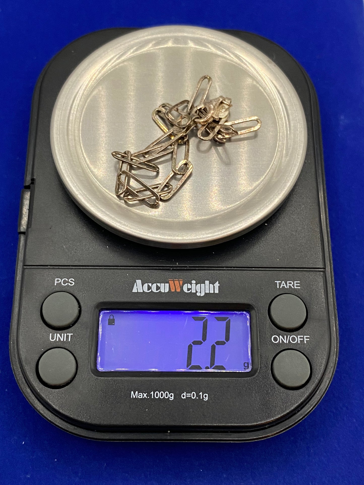 Sterling Silver Paper Clip Chain Bracelet