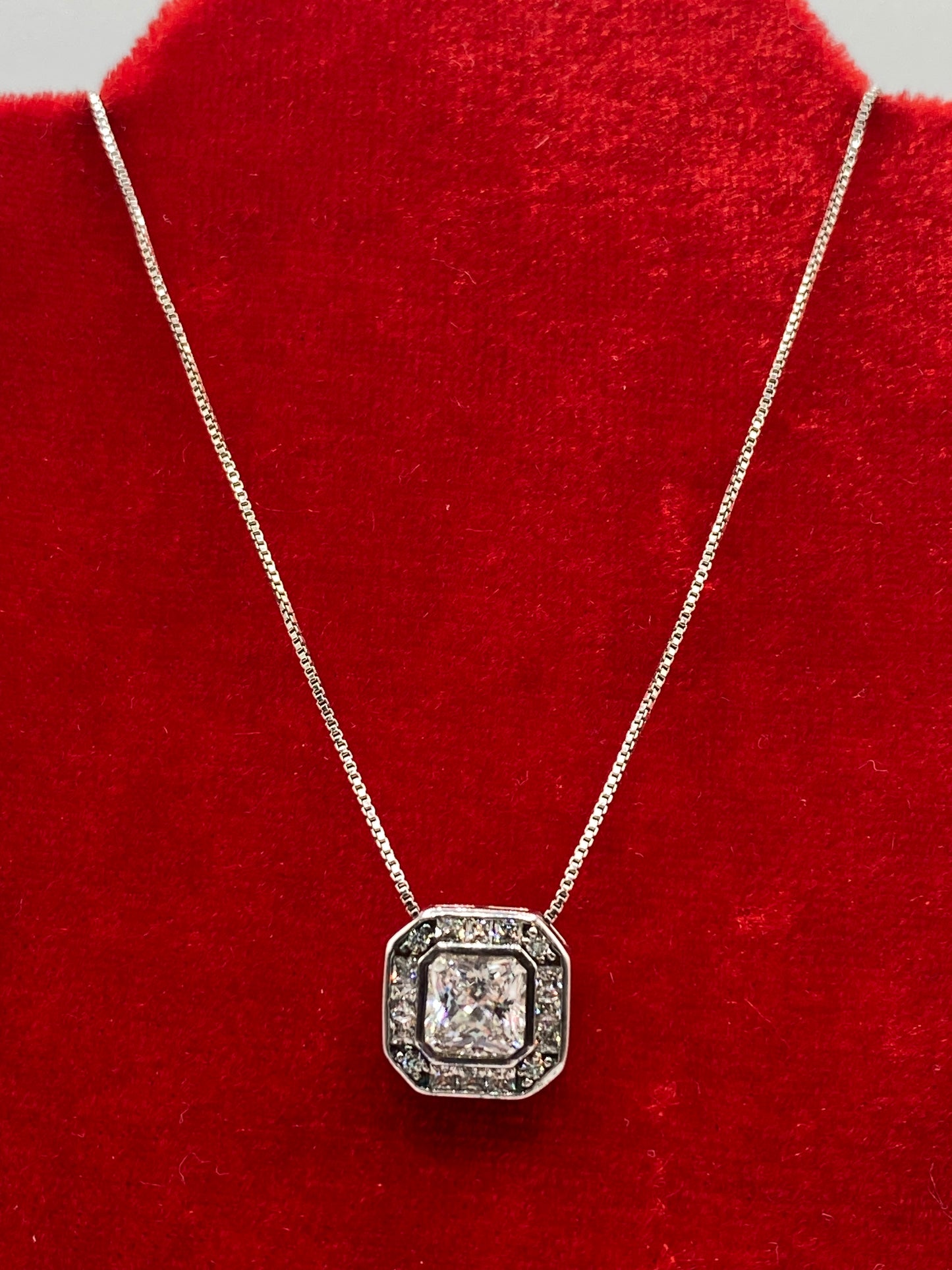 Sterling Silver CZ Necklace