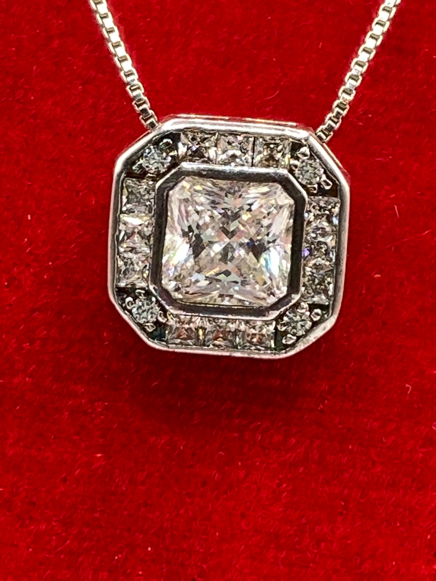 Sterling Silver CZ Necklace