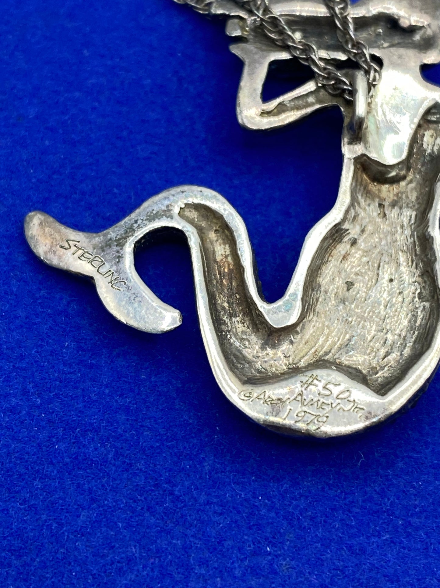 Sterling Silver Artisan Made Mermaid Necklace