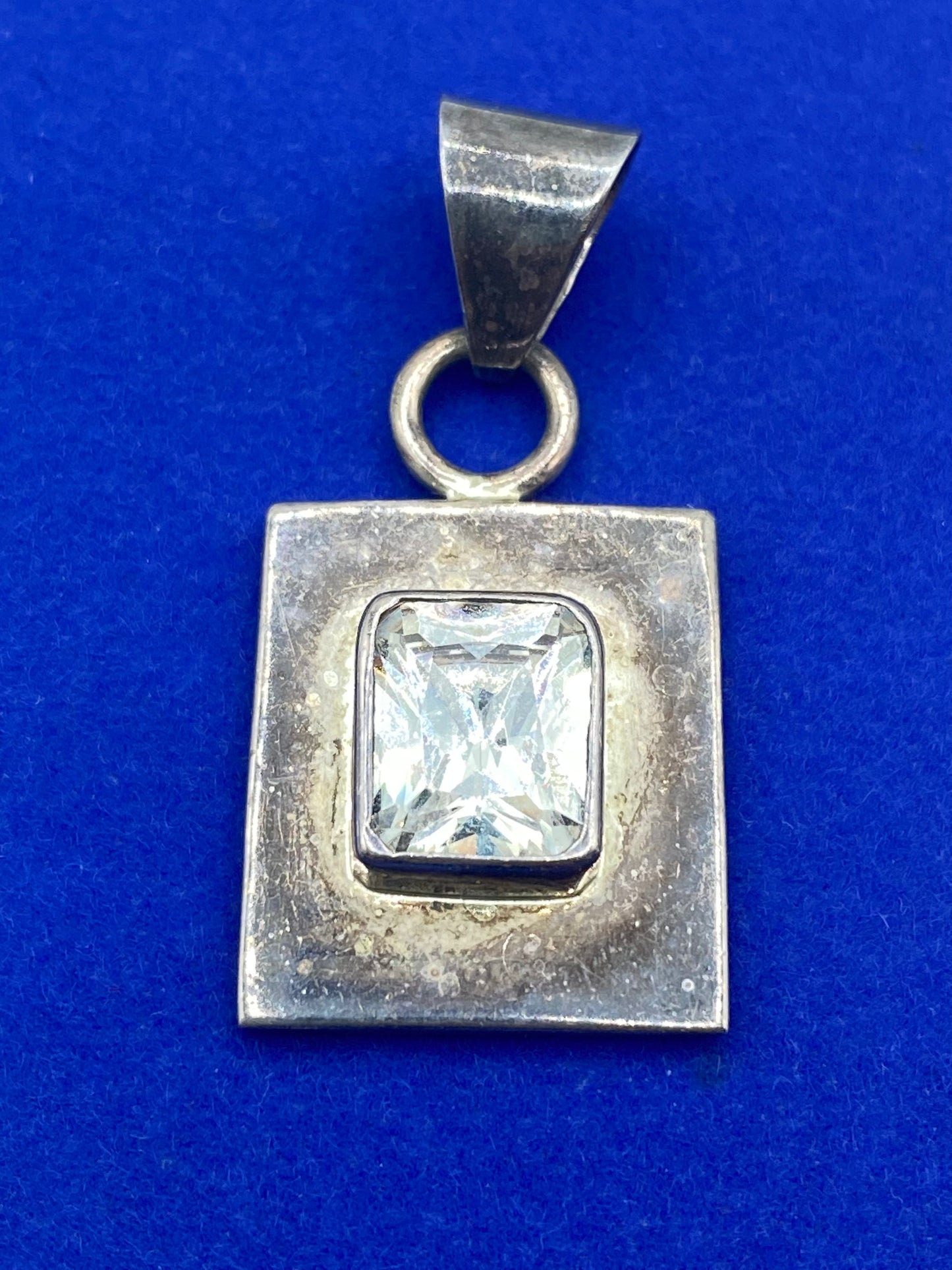 Retired Silpada Sterling Silver CZ Pendant