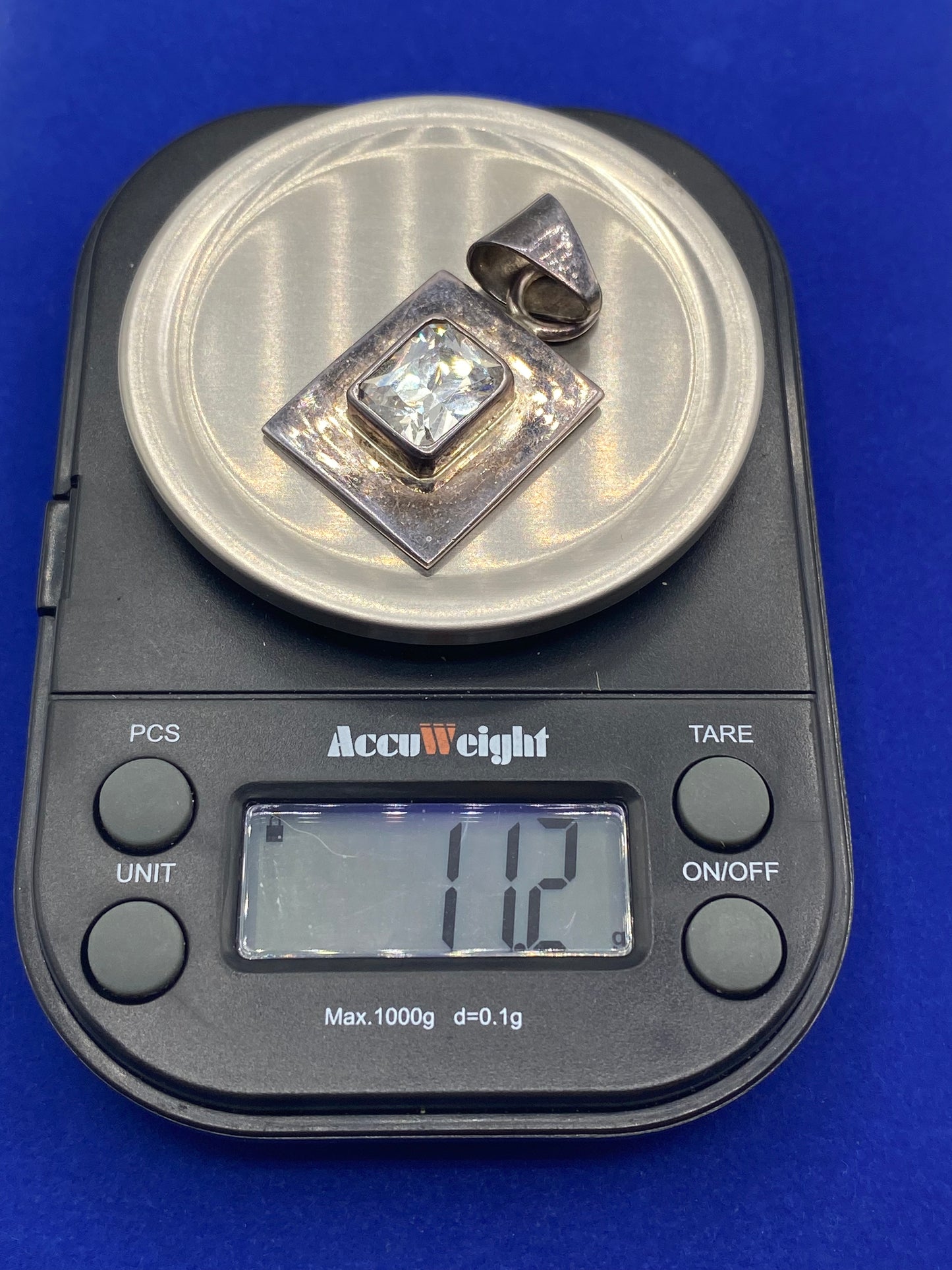 Retired Silpada Sterling Silver CZ Pendant