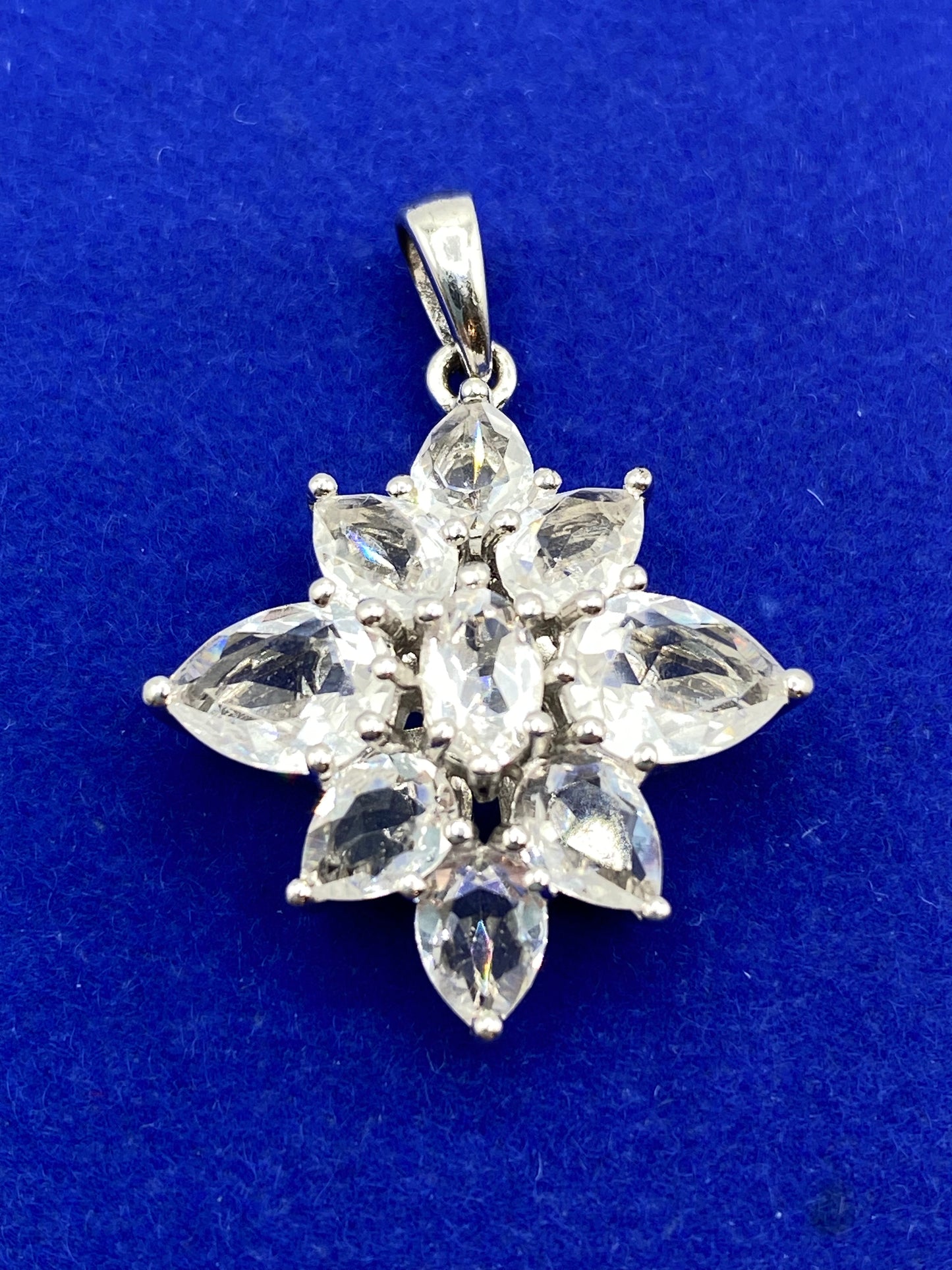 Sterling Silver SAI Cubic Zirconia Pendant