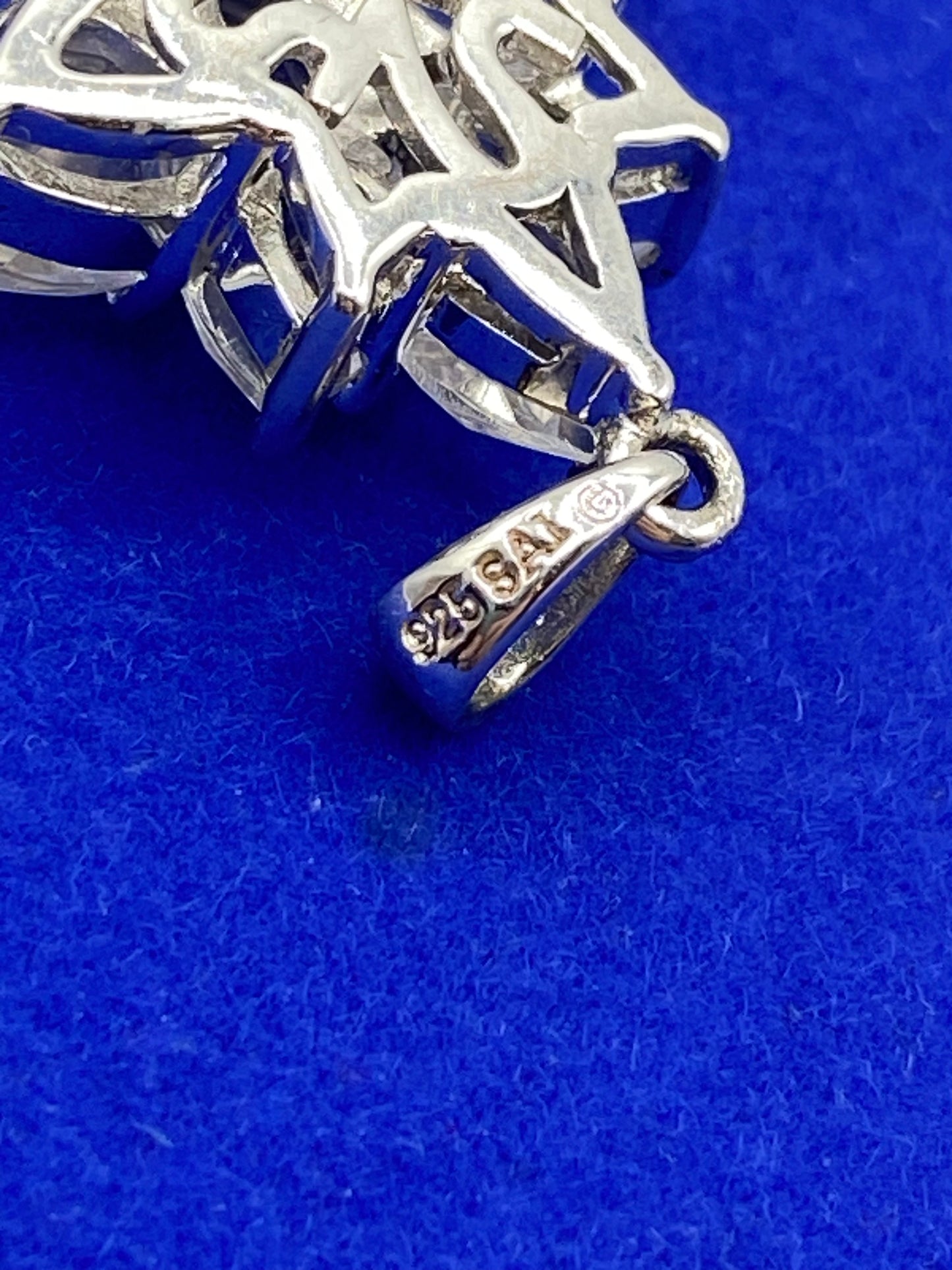 Sterling Silver SAI Cubic Zirconia Pendant