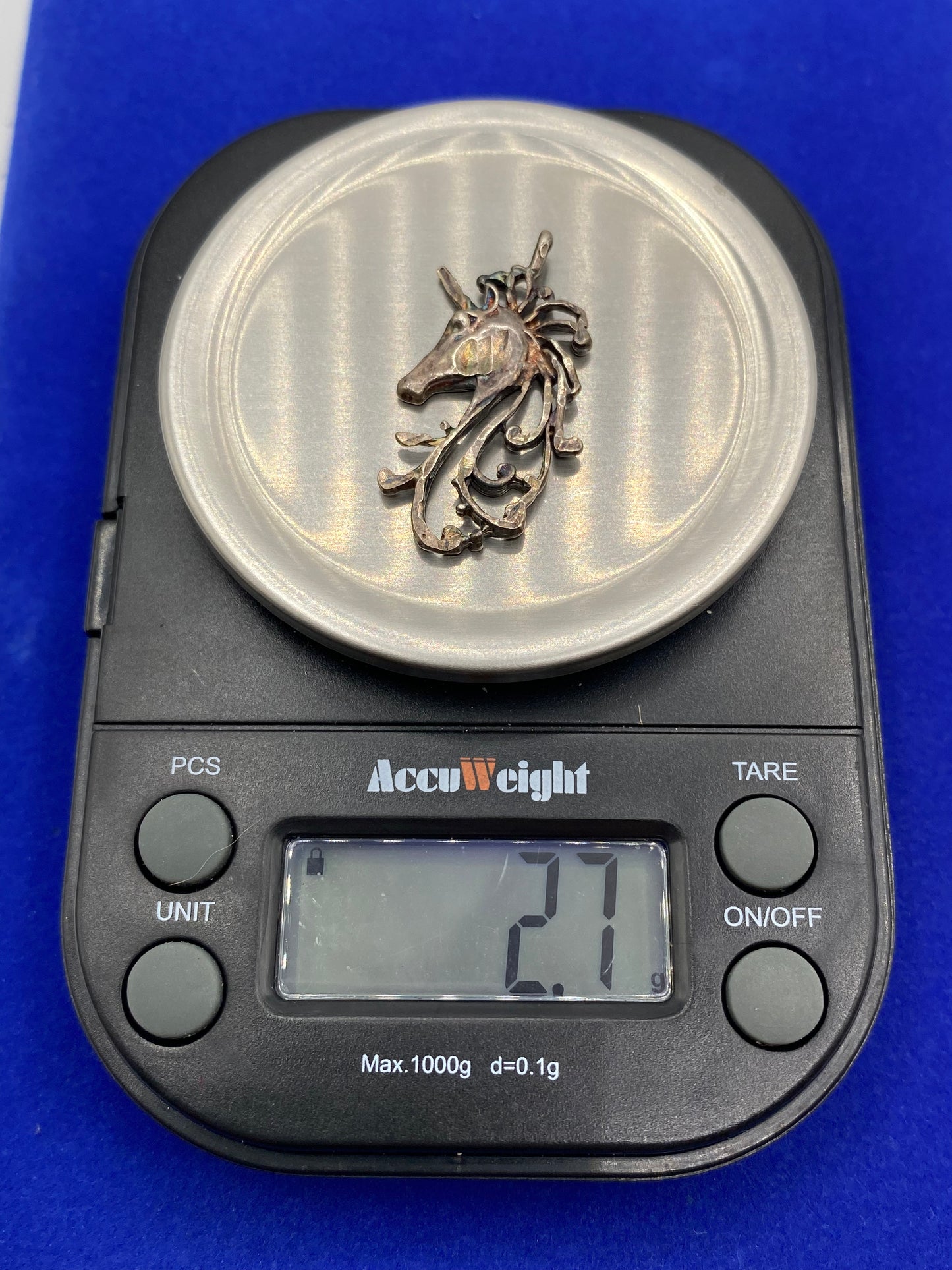 Sterling Silver Mythical Unicorn Horse Pendant