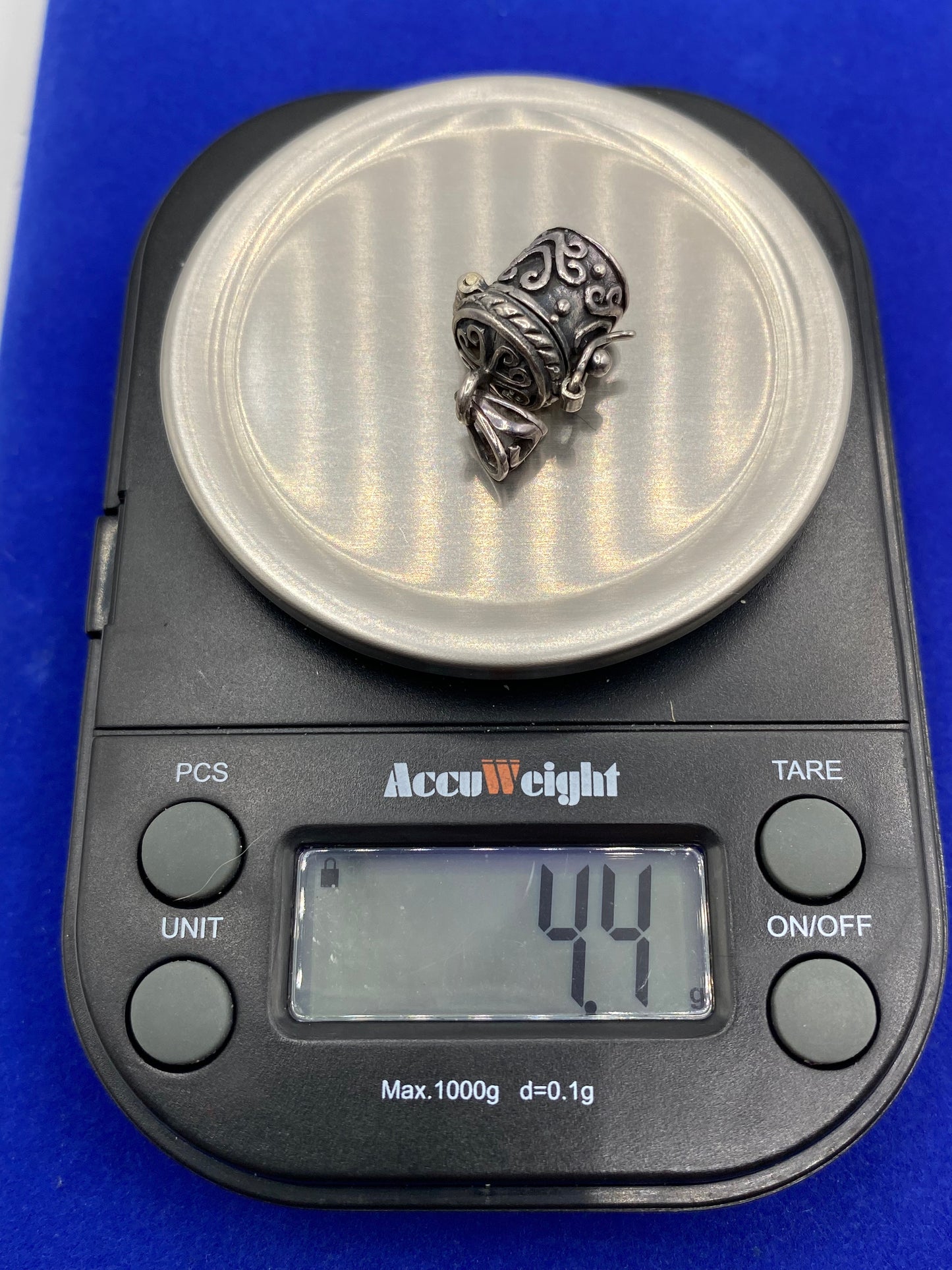 Small Sterling Silver Prayer Box Pendant