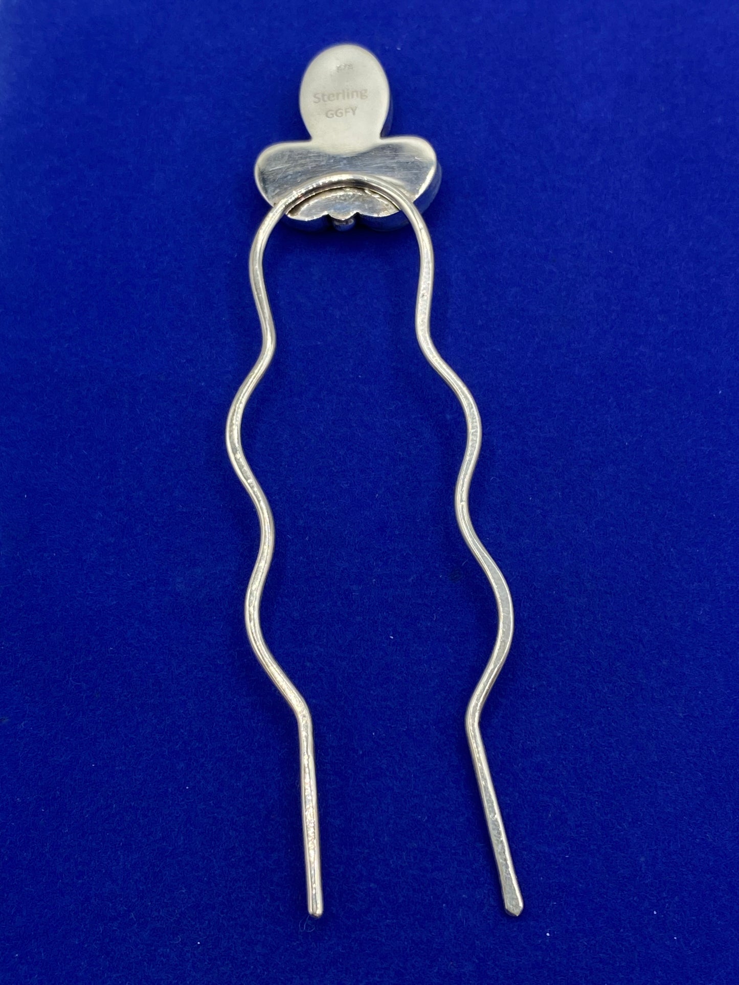 Sterling Silver & Turquoise Hair Pin