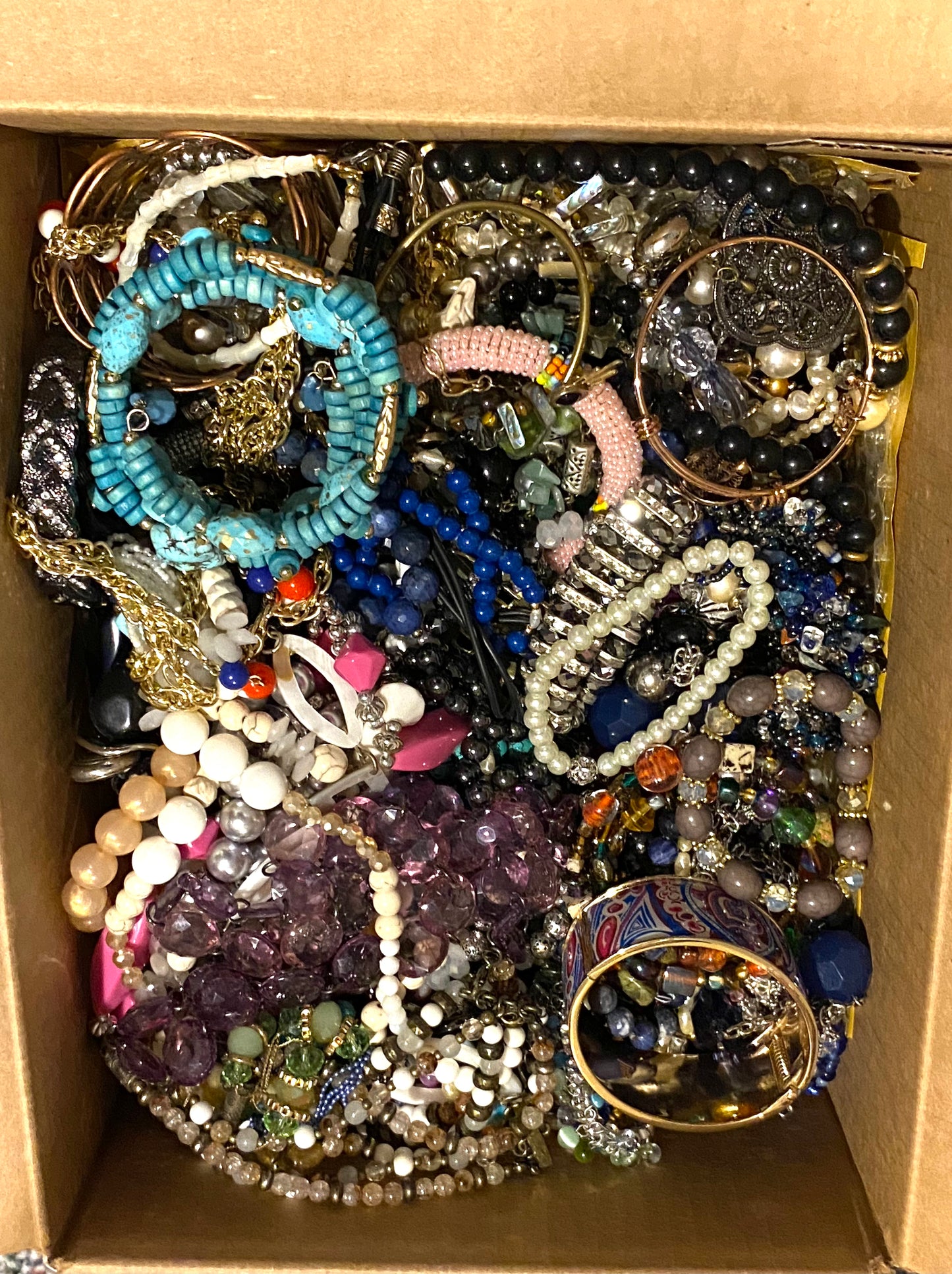 120pc Necklace & Bracelet Bulk Jewelry Box