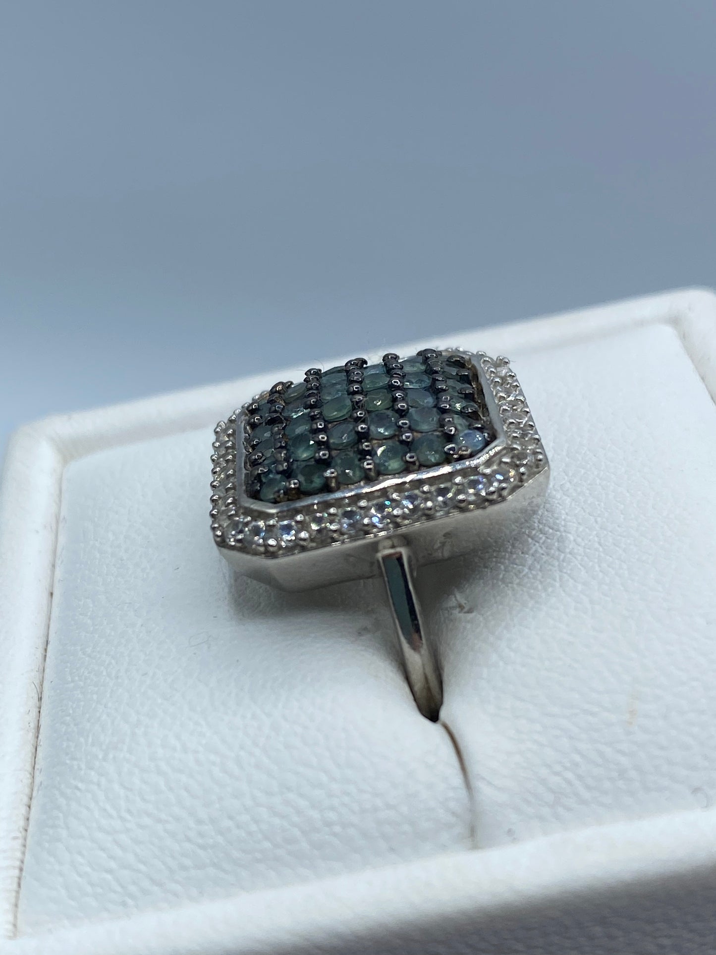 Sterling Silver Narsipatnam Alexandrite & Zircon Ring