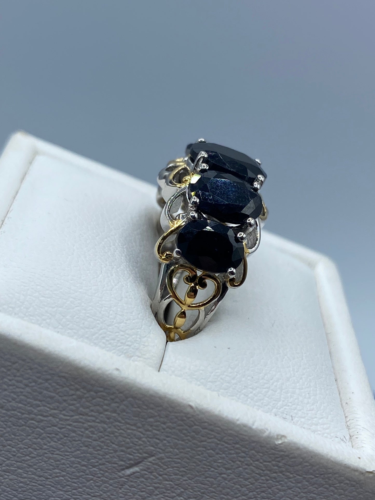 Sterling Silver Midnight Sapphire Ring