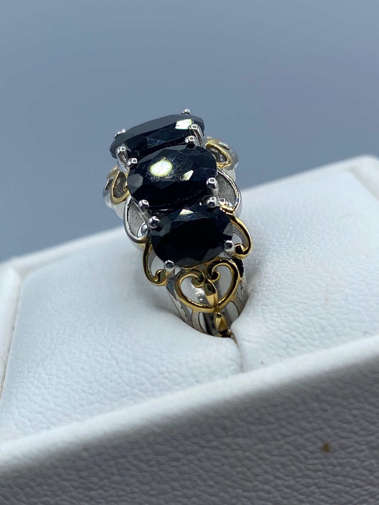 Sterling Silver Midnight Sapphire Ring