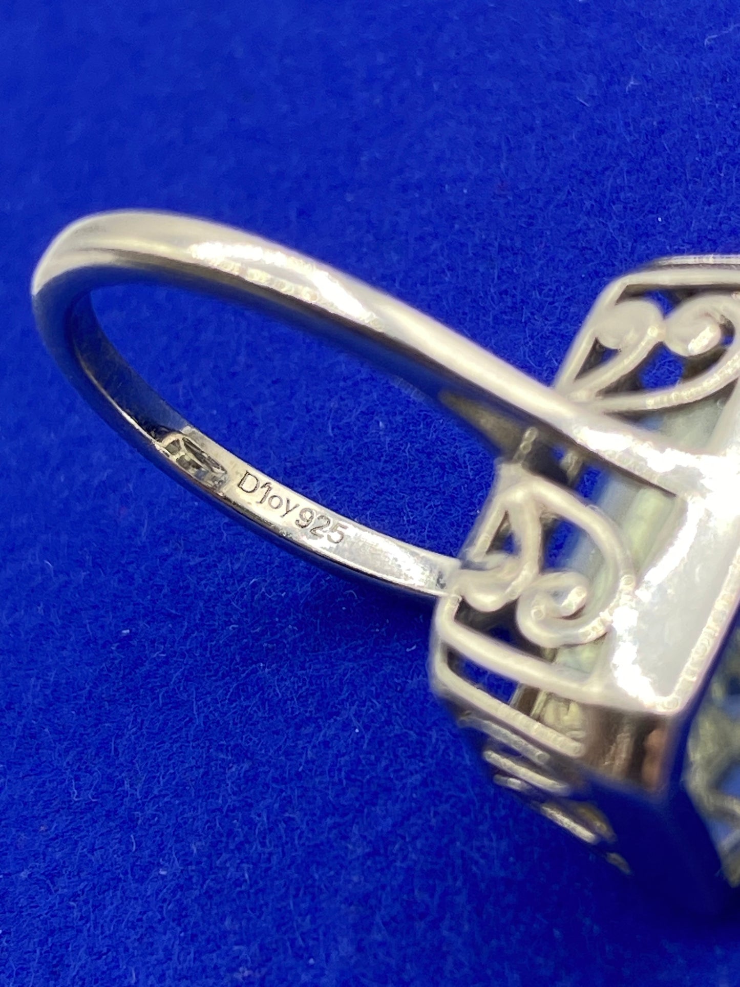 Sterling Silver Green Spinel Ring