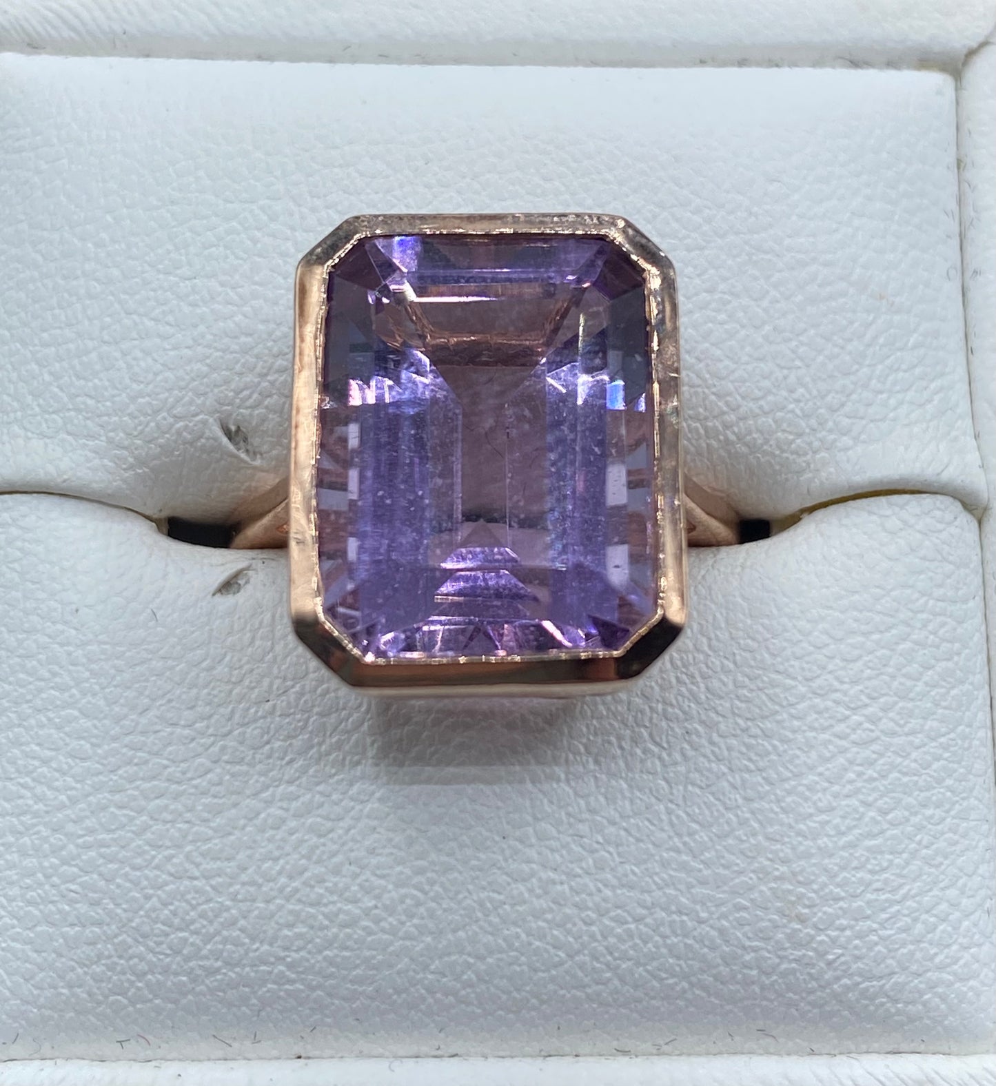 Sterling Silver Vermeil & Amethyst Ring