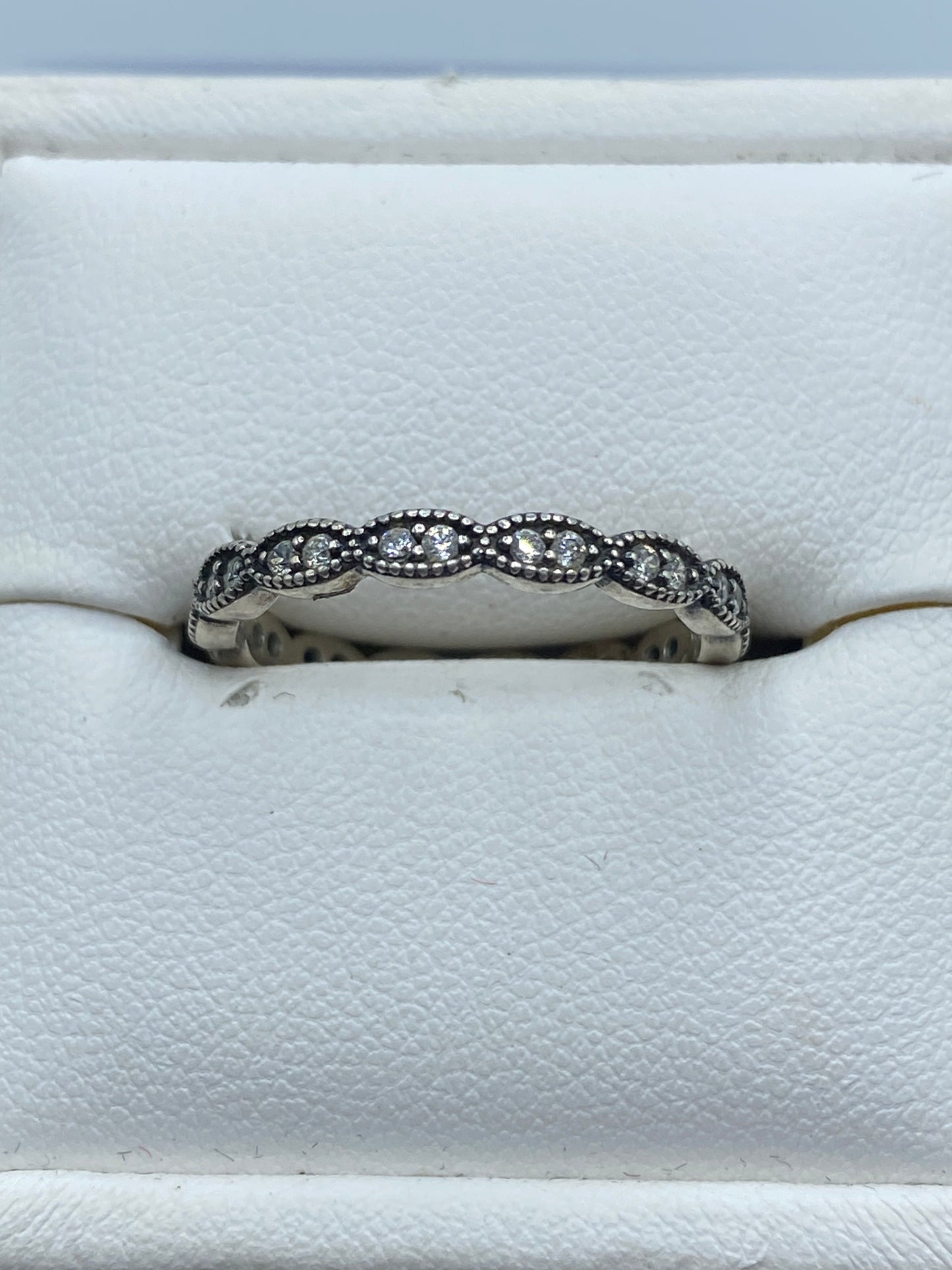 Sterling Silver Pandora CZ Ring
