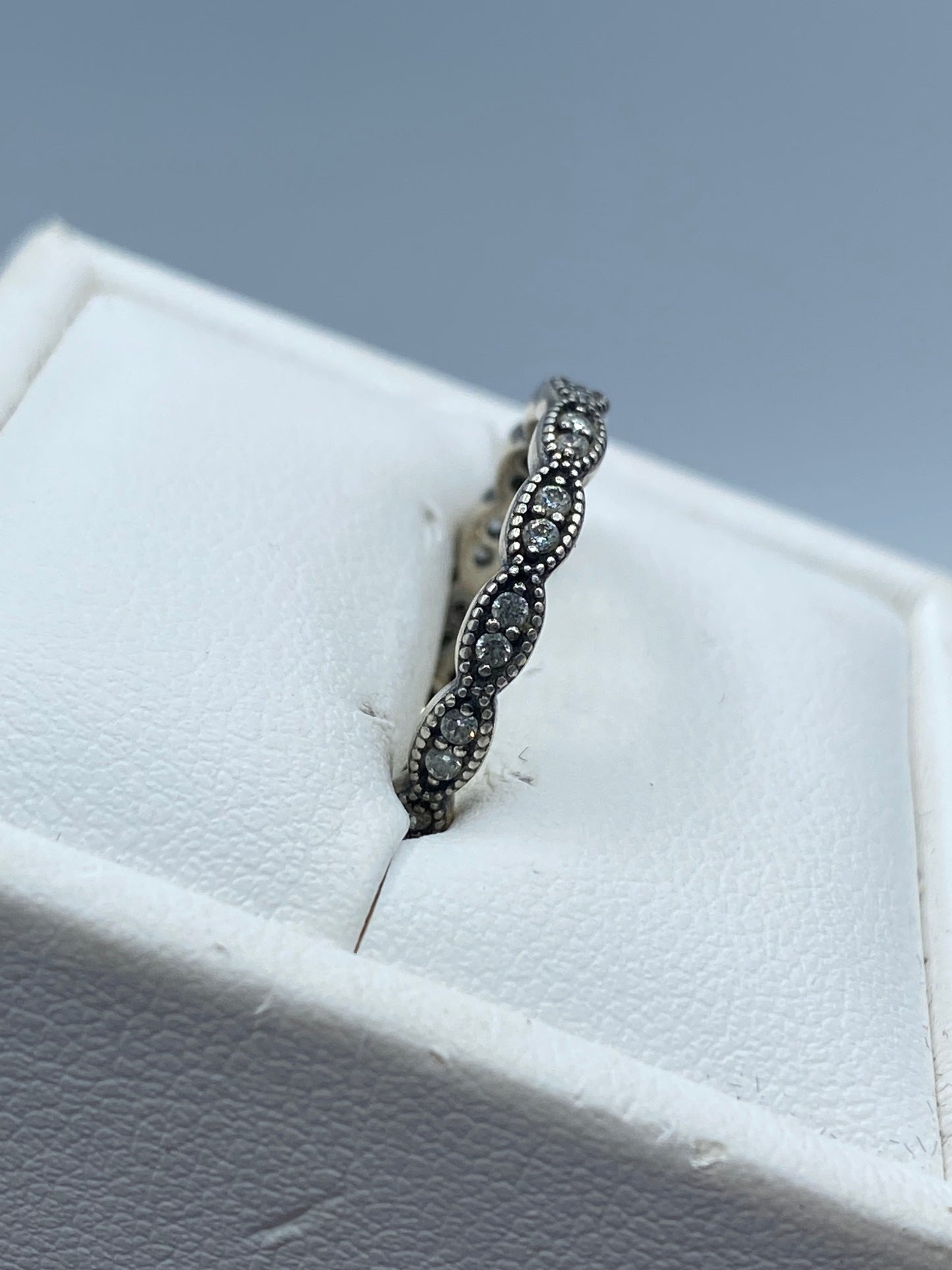 Sterling Silver Pandora CZ Ring