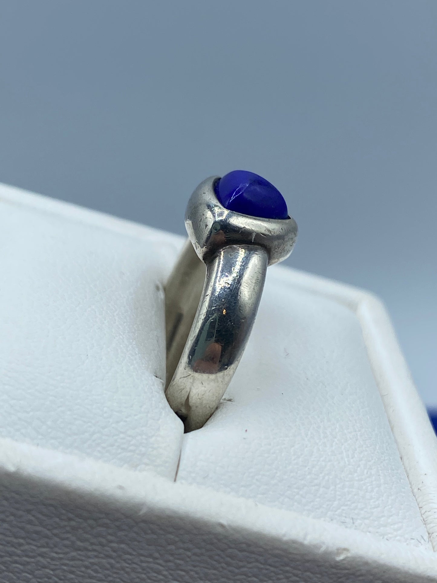 Sterling Silver Quinn Lapis Ring