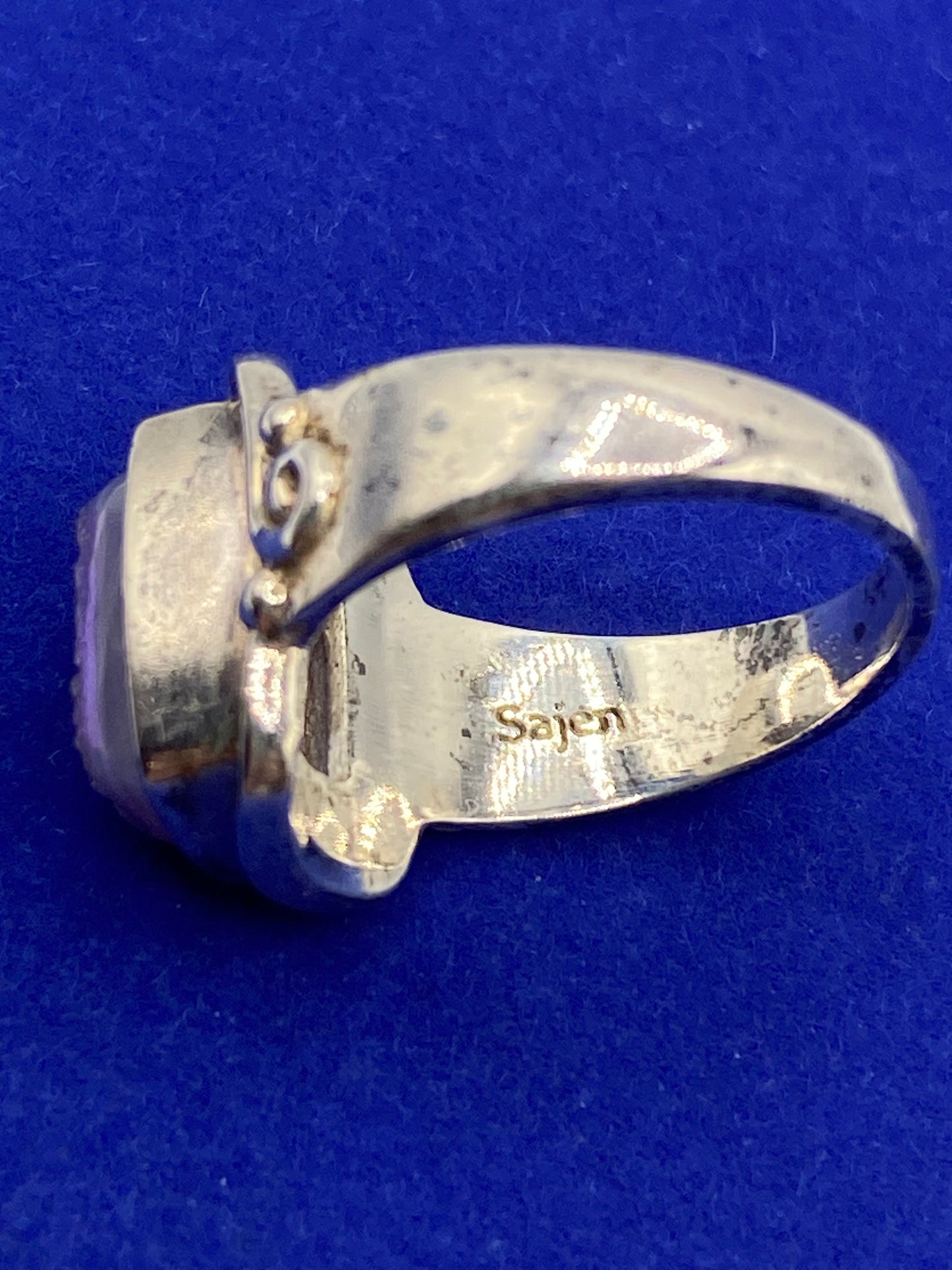 Sterling Silver Sajen Druzy Ring