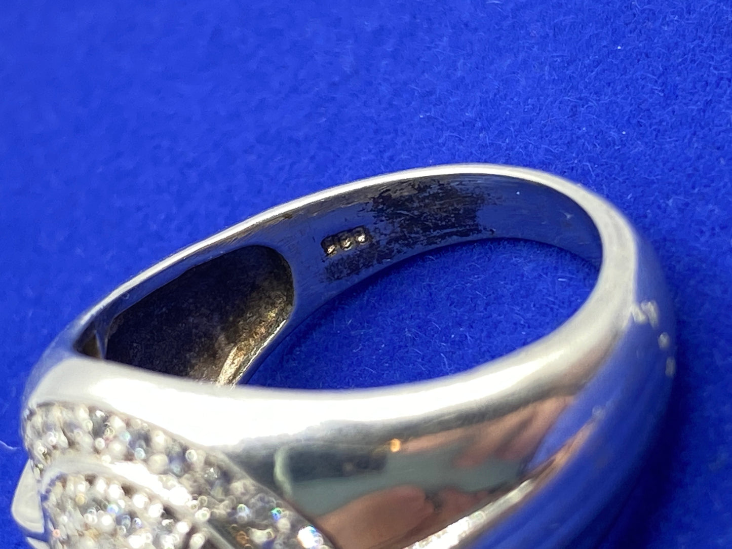 Sterling Silver Mens CZ Ring