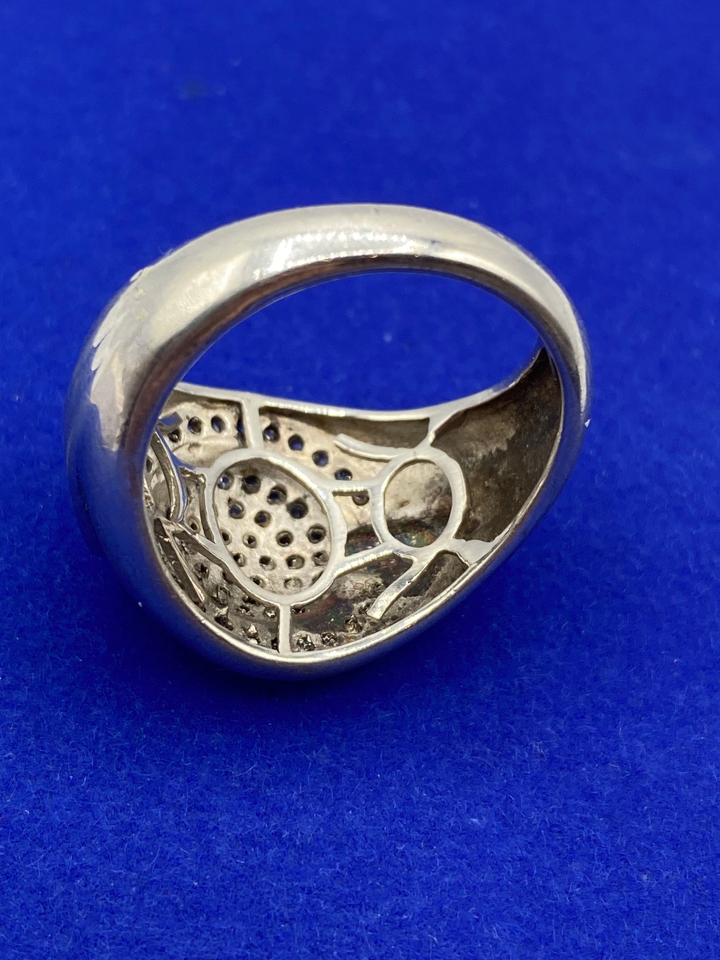 Sterling Silver Mens CZ Ring
