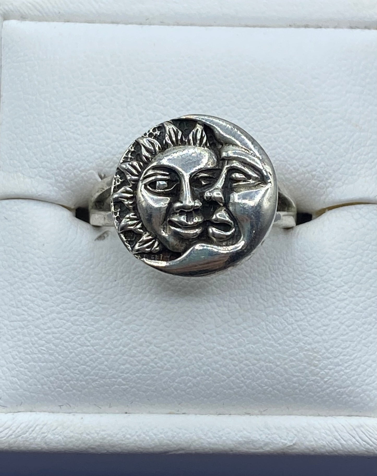 Sterling Silver Sun & Moon Ring