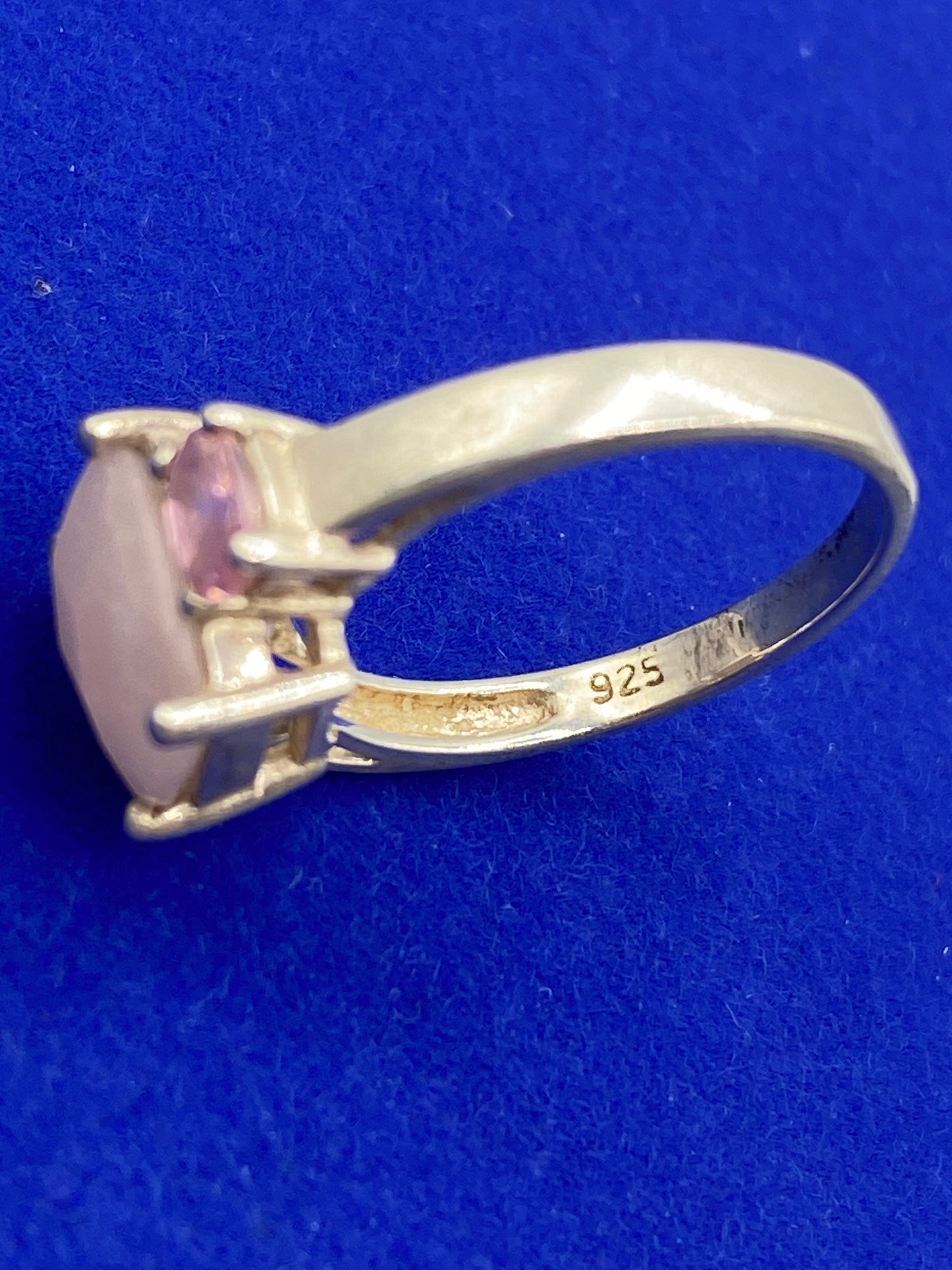 Sterling Silver Rose Quartz & Pink Topaz Ring