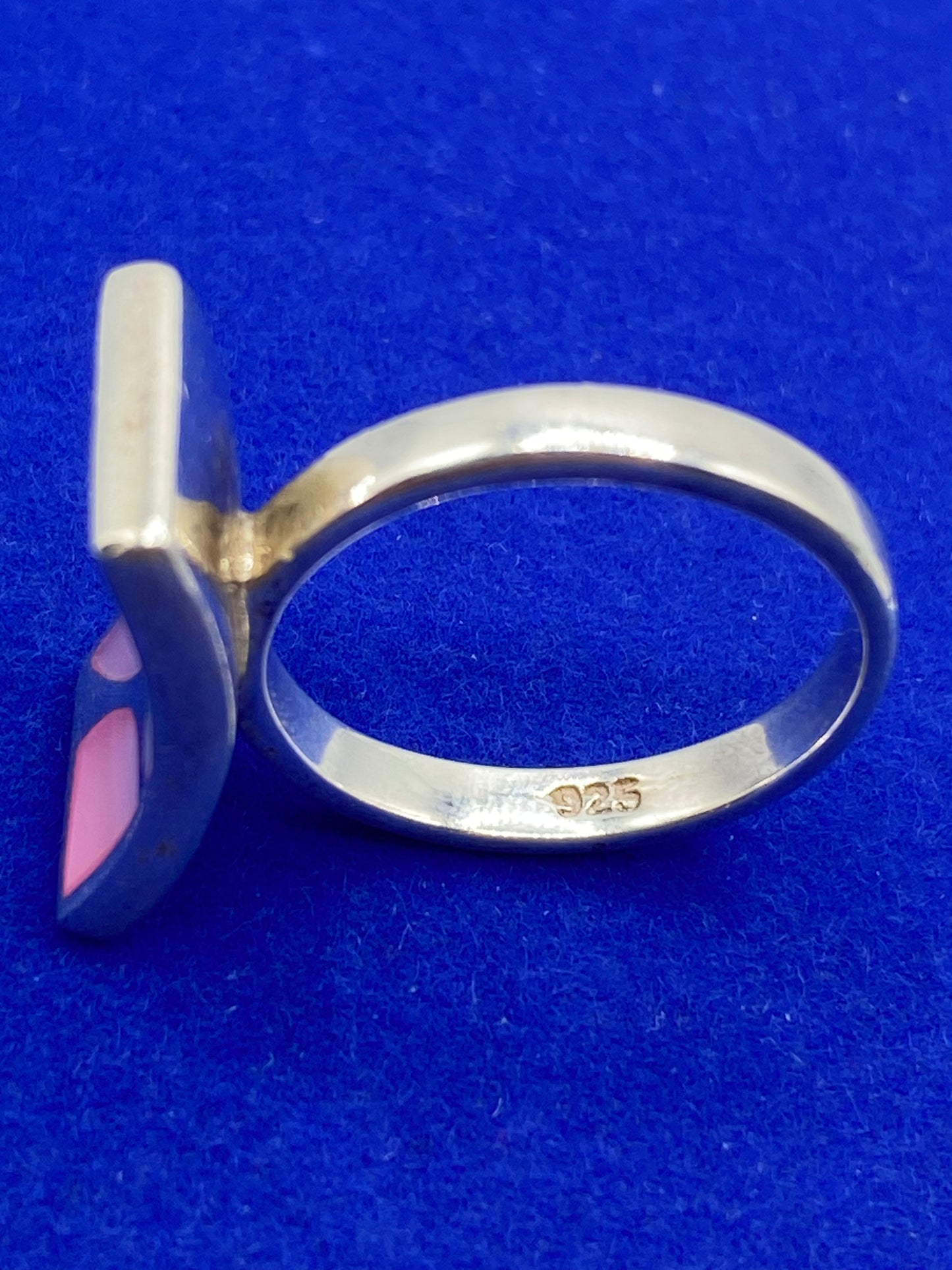 Sterling Silver Multi Color Mother of Pearl Ring