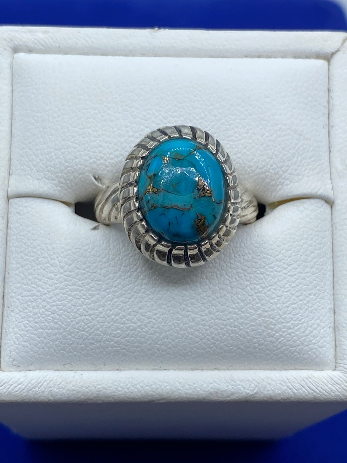 Sterling Silver Copper Turquoise Ring