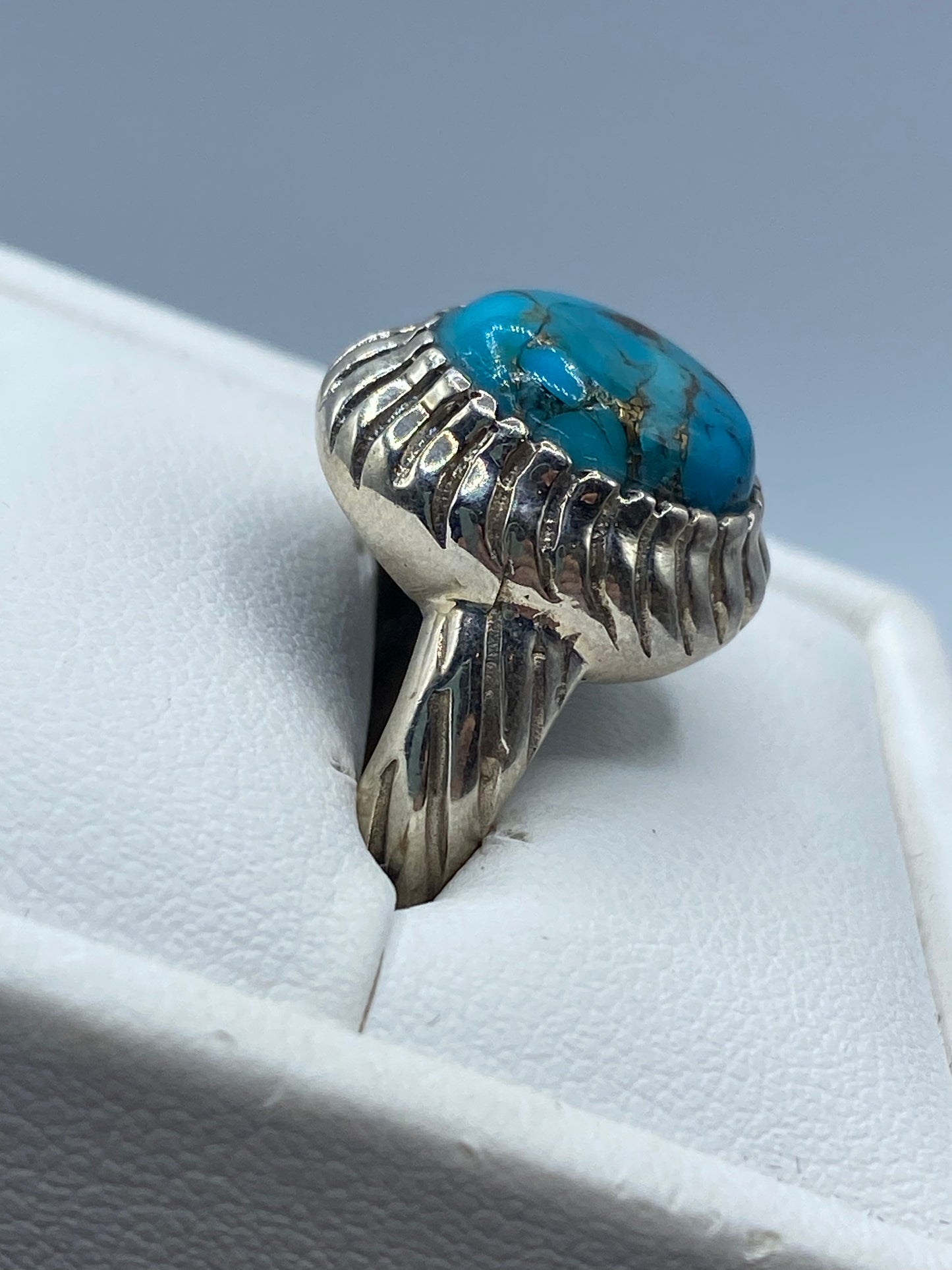 Sterling Silver Copper Turquoise Ring