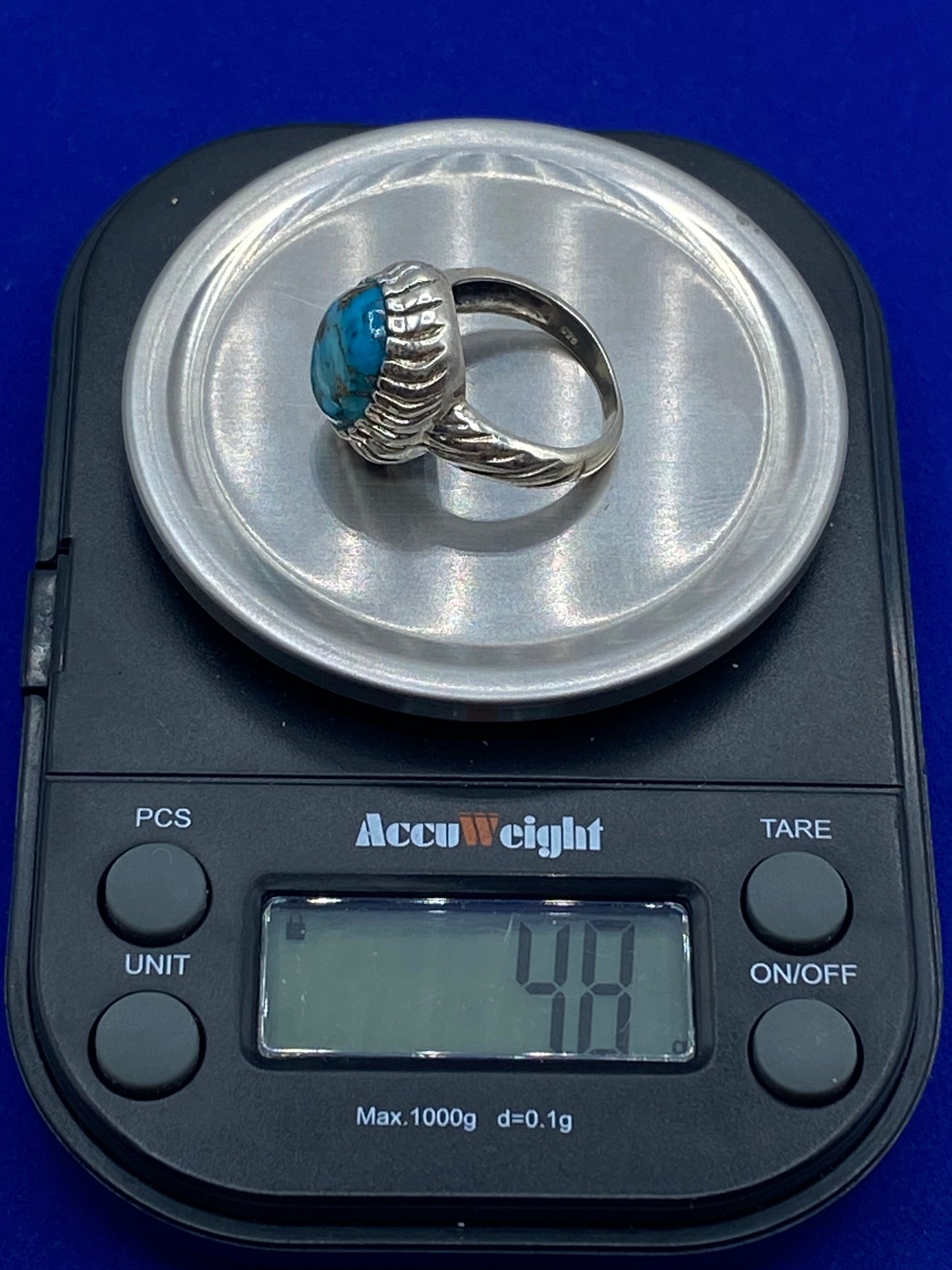 Sterling Silver Copper Turquoise Ring