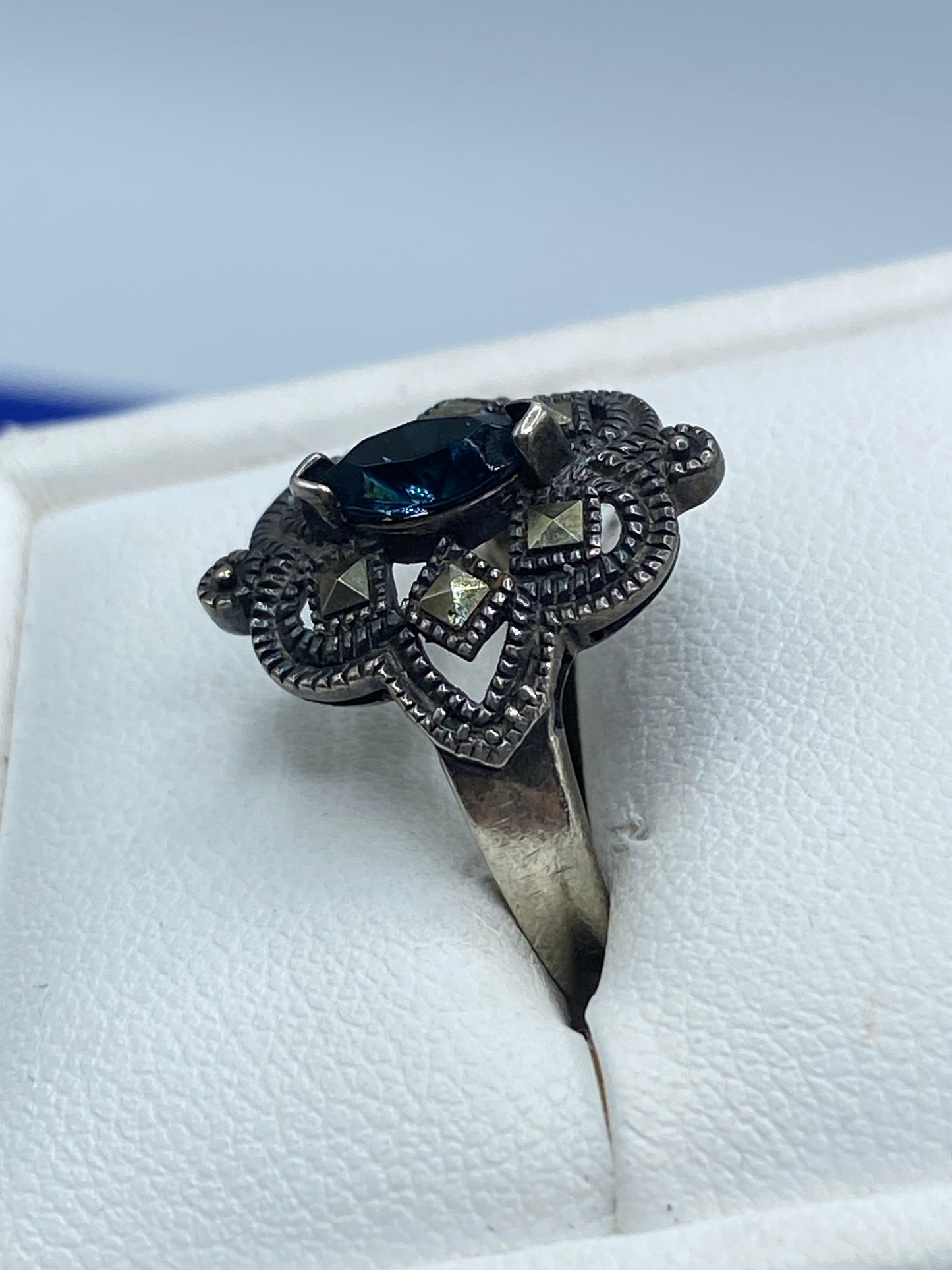 Sterling Silver Marcasite Ring