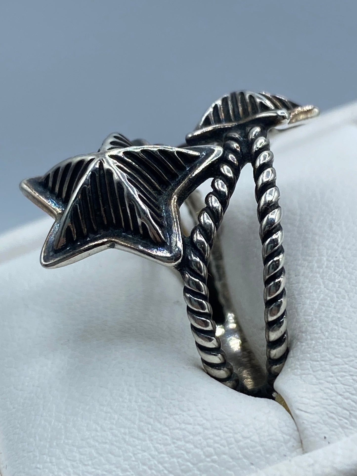 Sterling Silver Carolyn Pollack Relios Wrap Around Star Ring