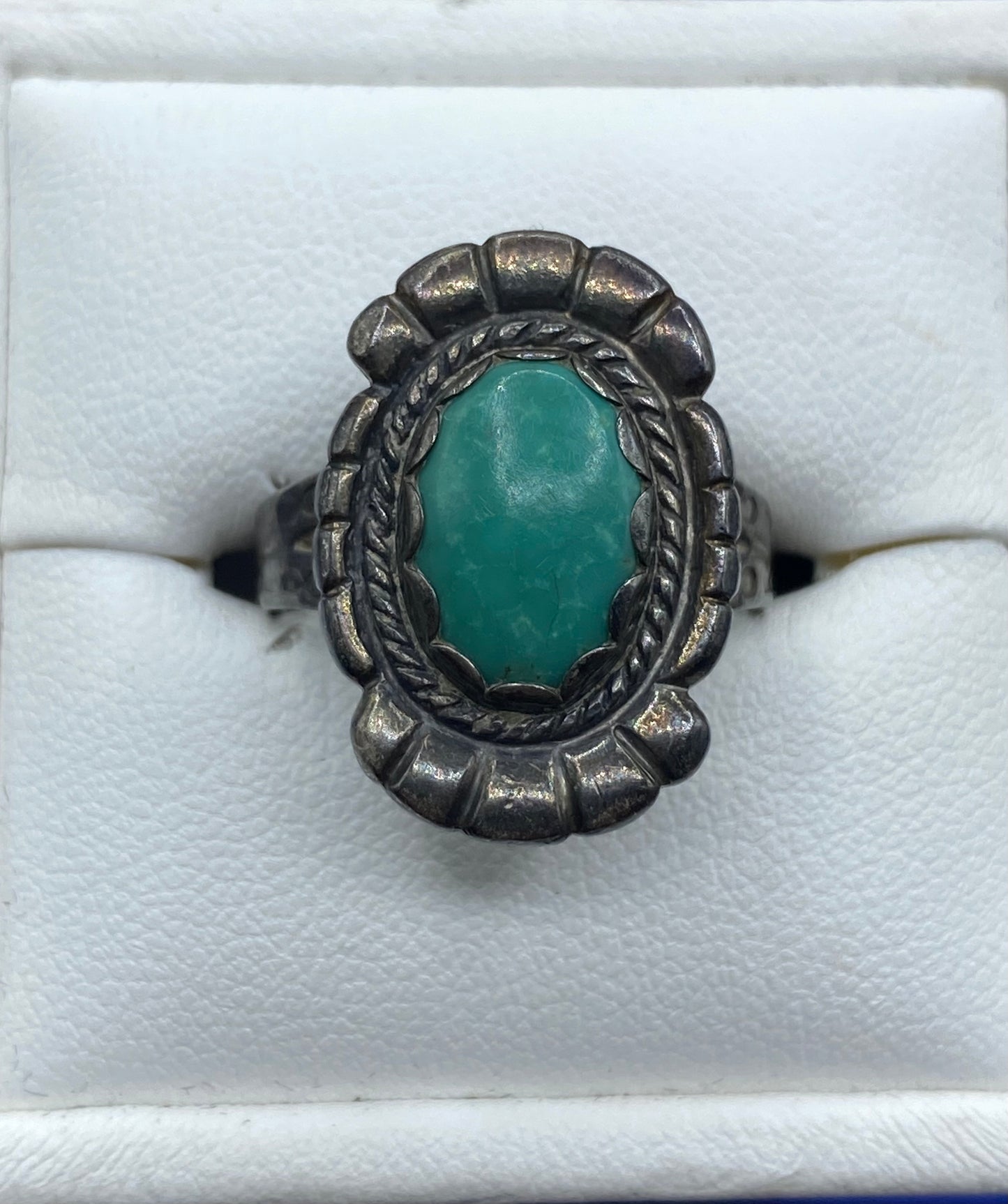 Vintage Sterling Silver Turquoise Ring