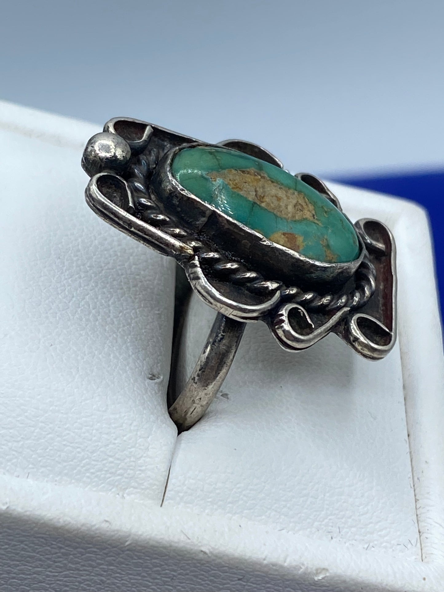 Vintage Sterling Silver Turquoise Ring