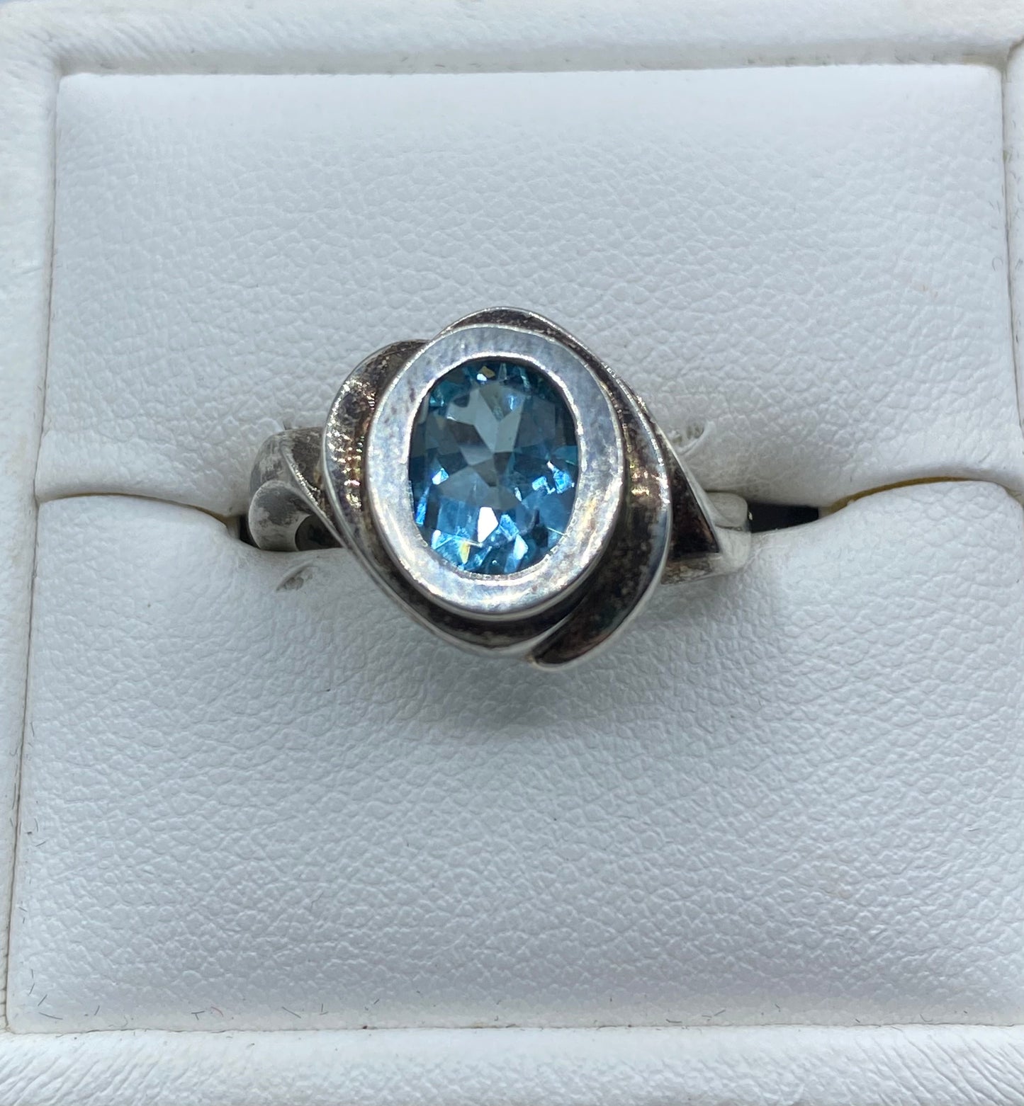 Sterling Silver Blue Topaz Ring