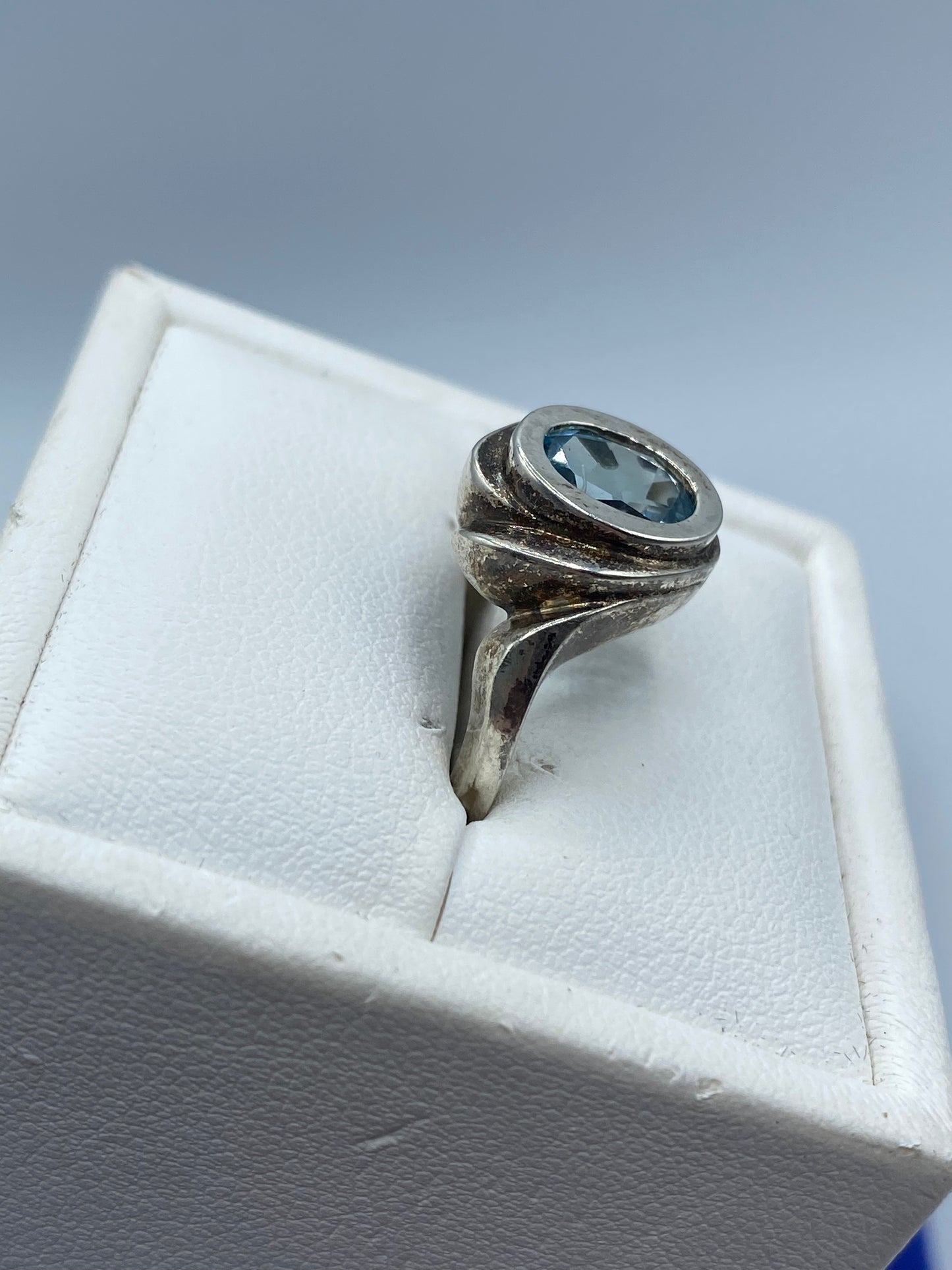 Sterling Silver Blue Topaz Ring