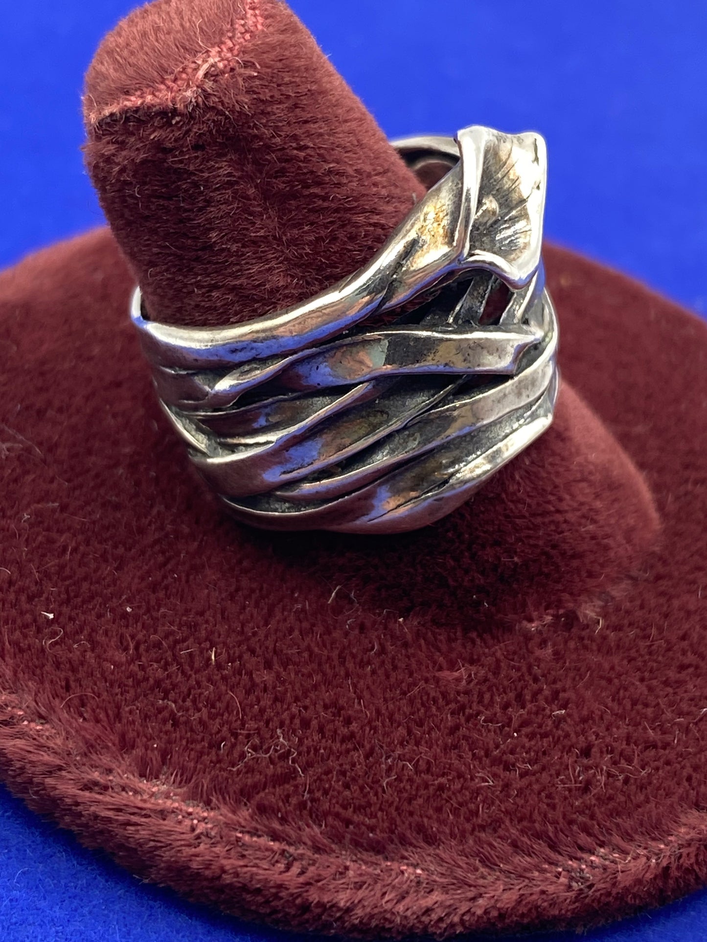 Sterling Silver Israel Floral Ring