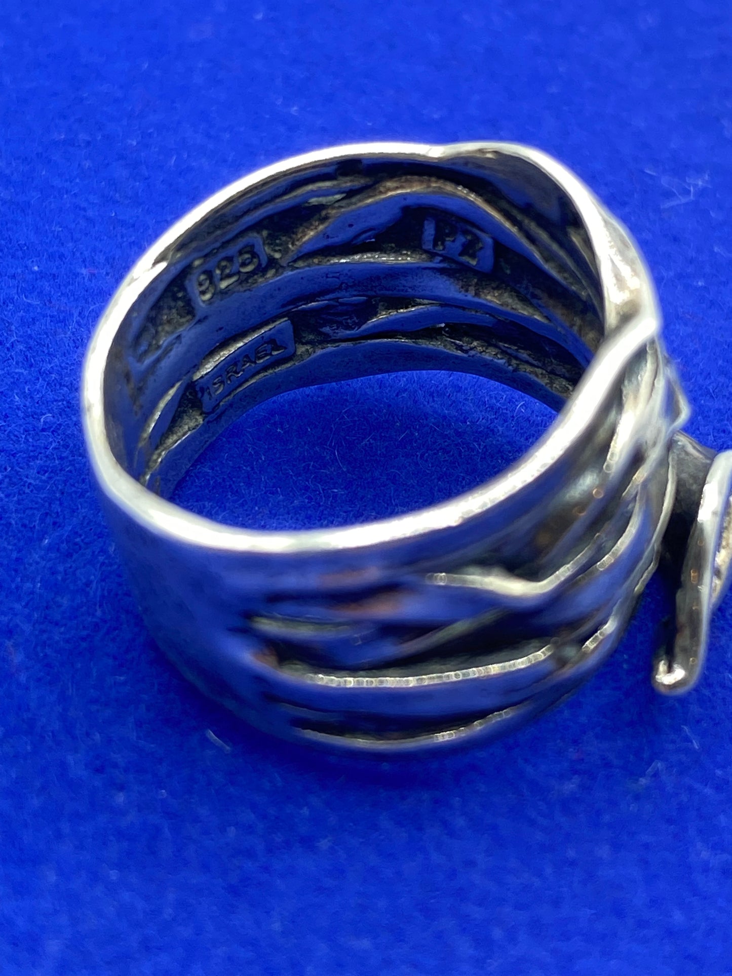 Sterling Silver Israel Floral Ring