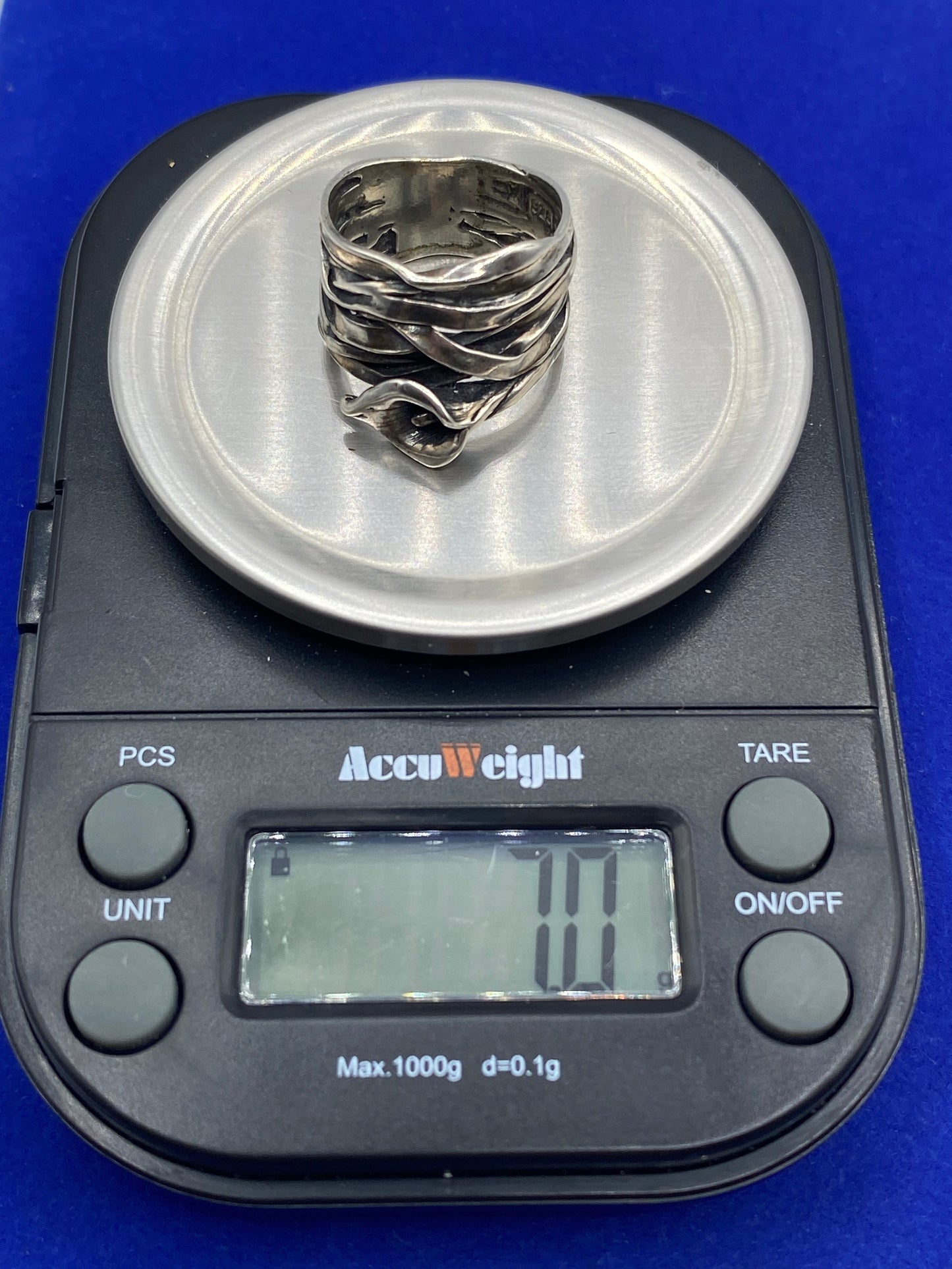 Sterling Silver Israel Floral Ring