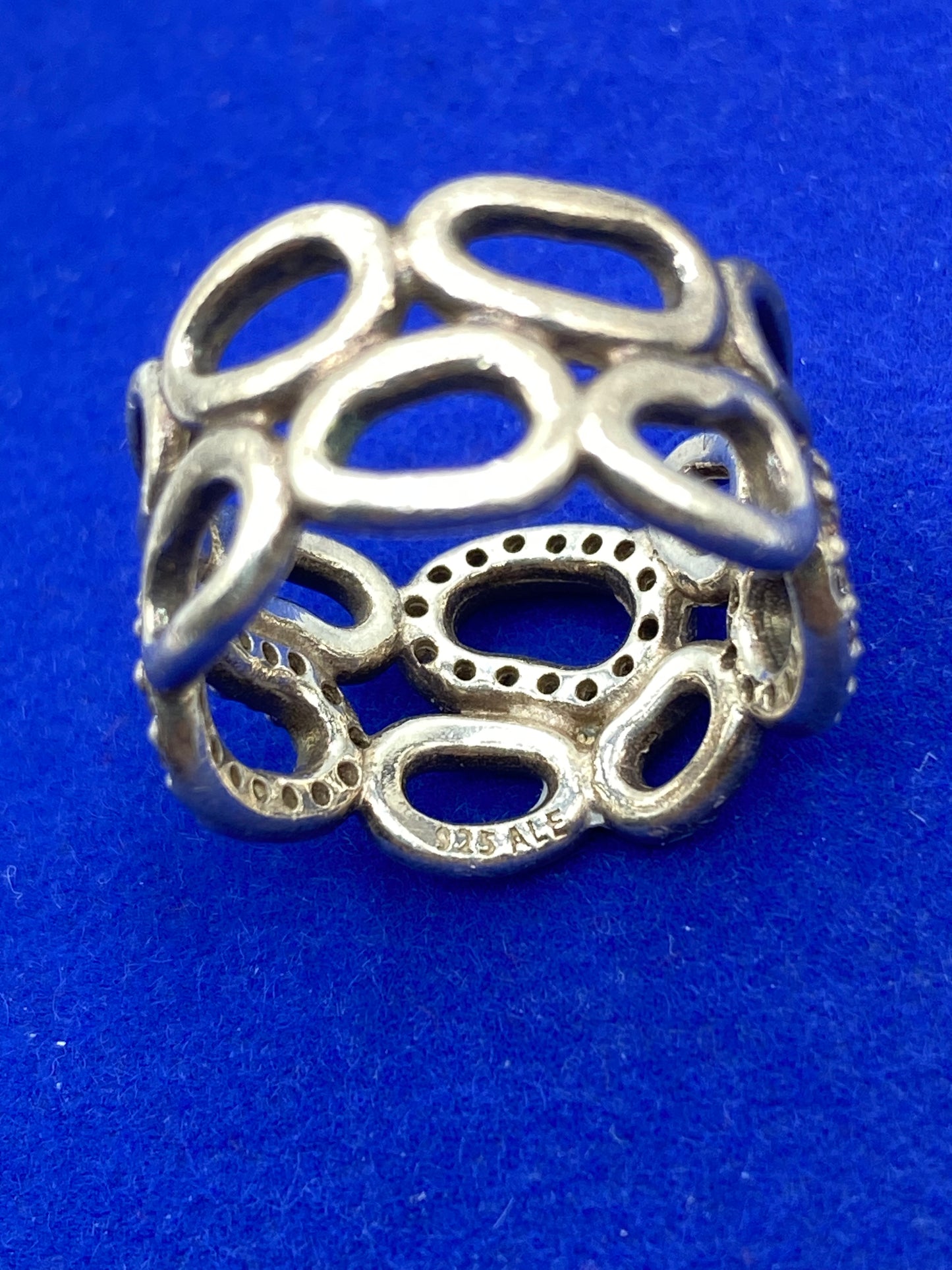 Sterling Silver Pandora "Circle of Friends" CZ Ring