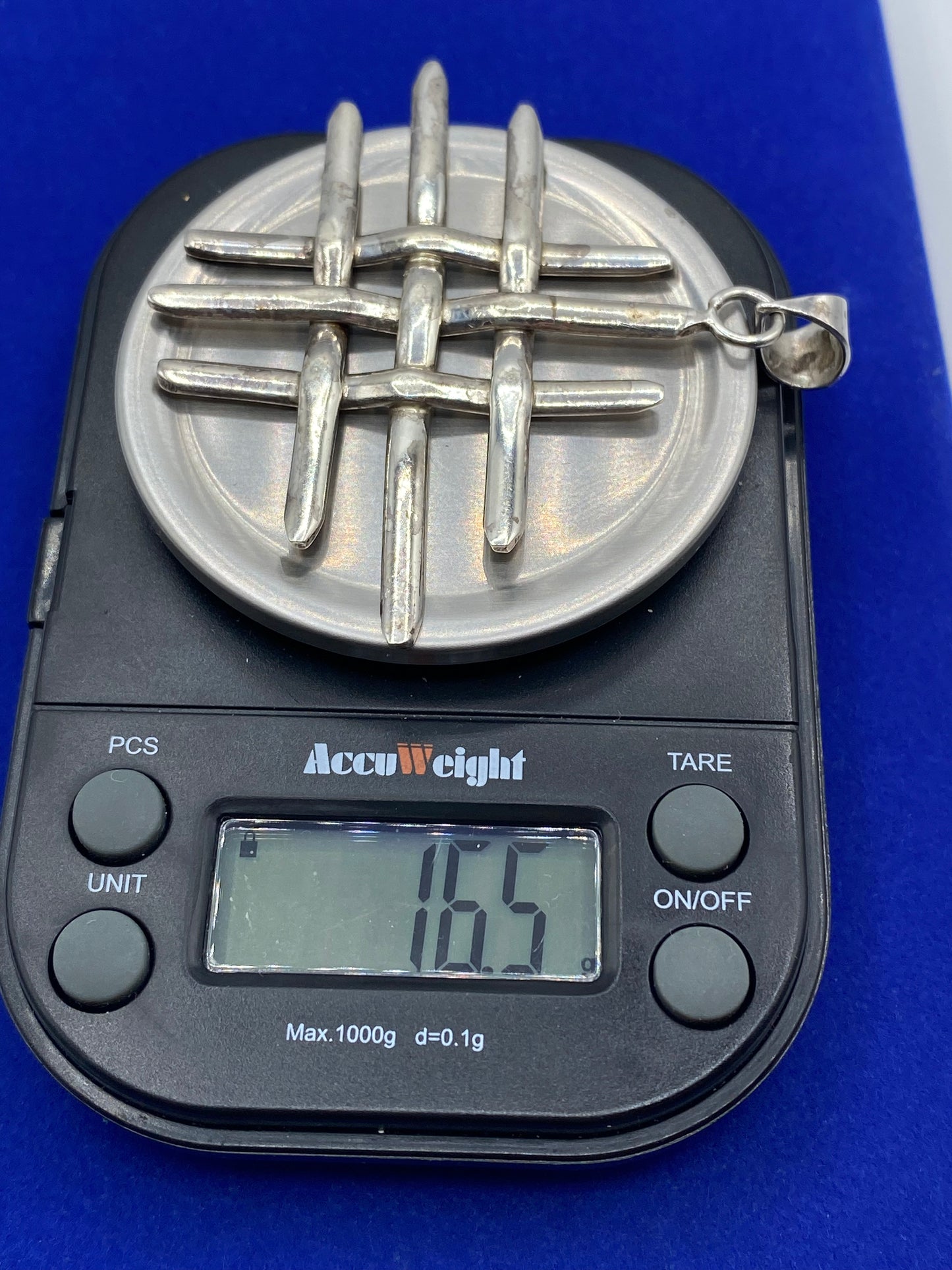 Sterling Silver Woven Pendant